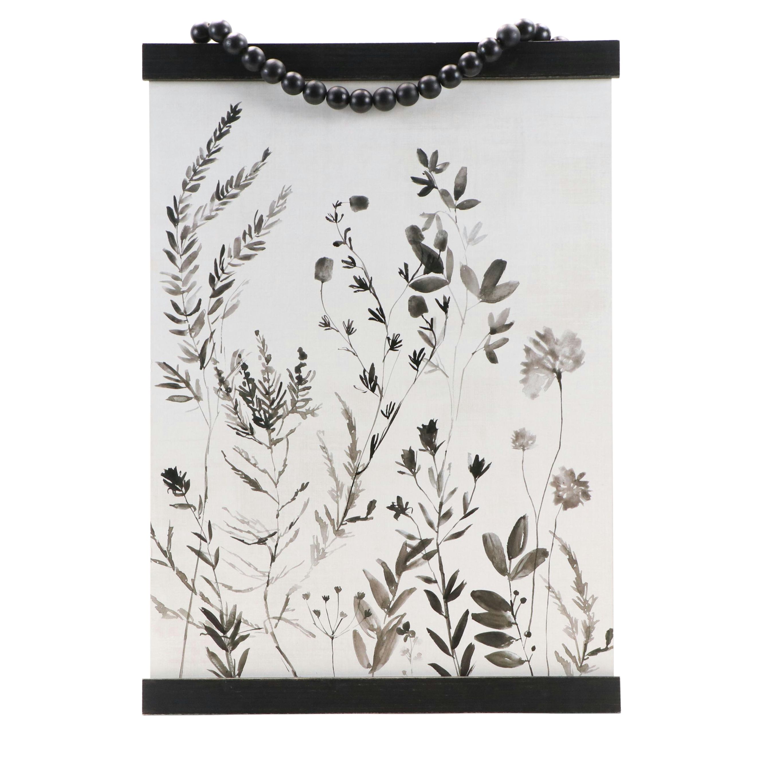 Offset Lithograph of Plants in Watercolor, 21st Century