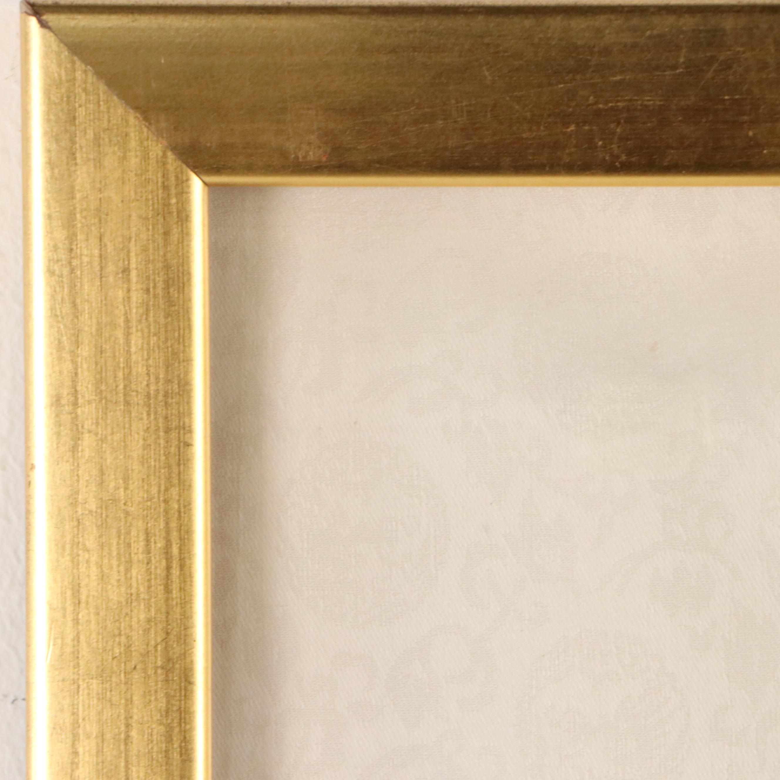 Chinese Framed Hanging Scroll Landscape, 1983