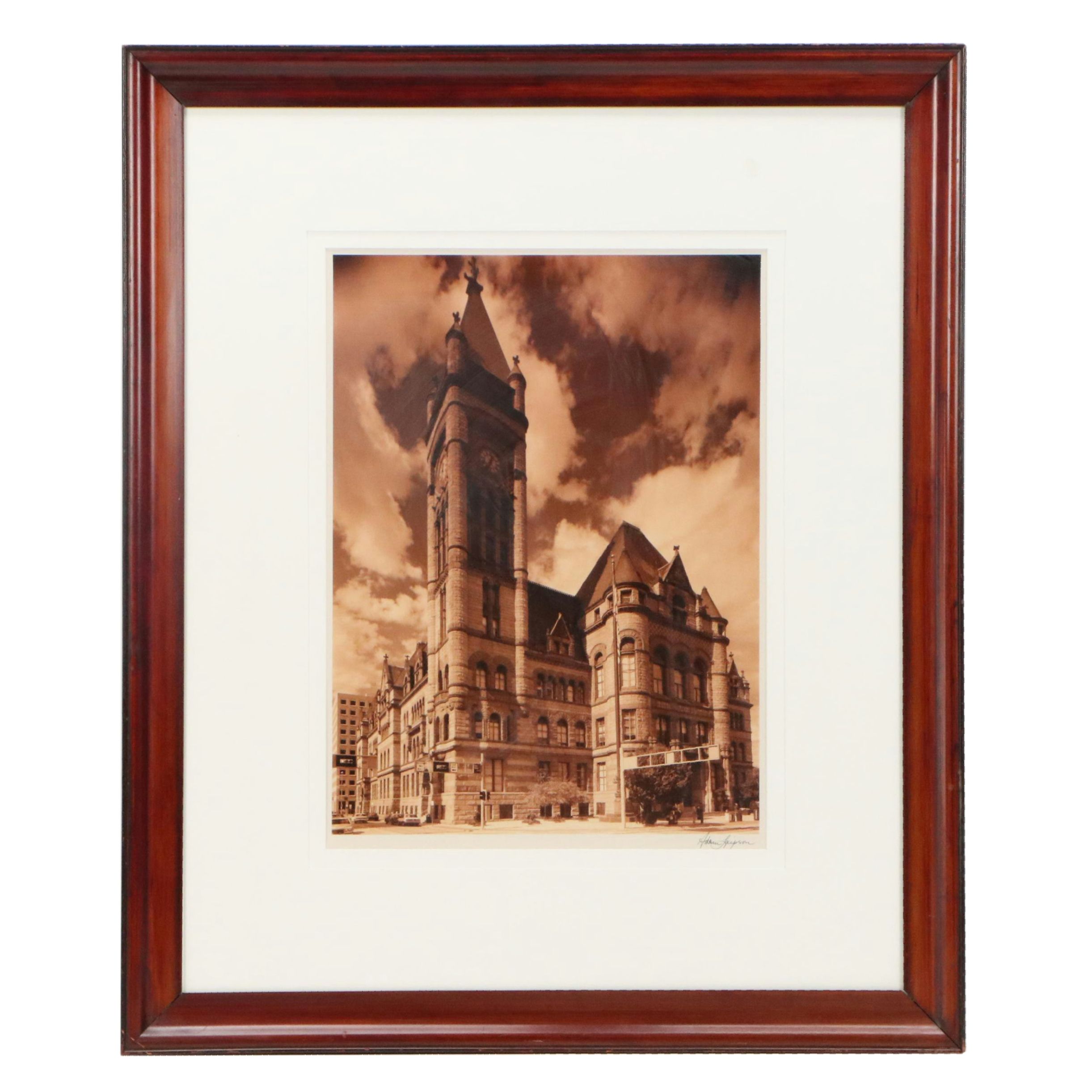 Adam Laipson Photograph of Cincinnati City Hall, Late 20th Century