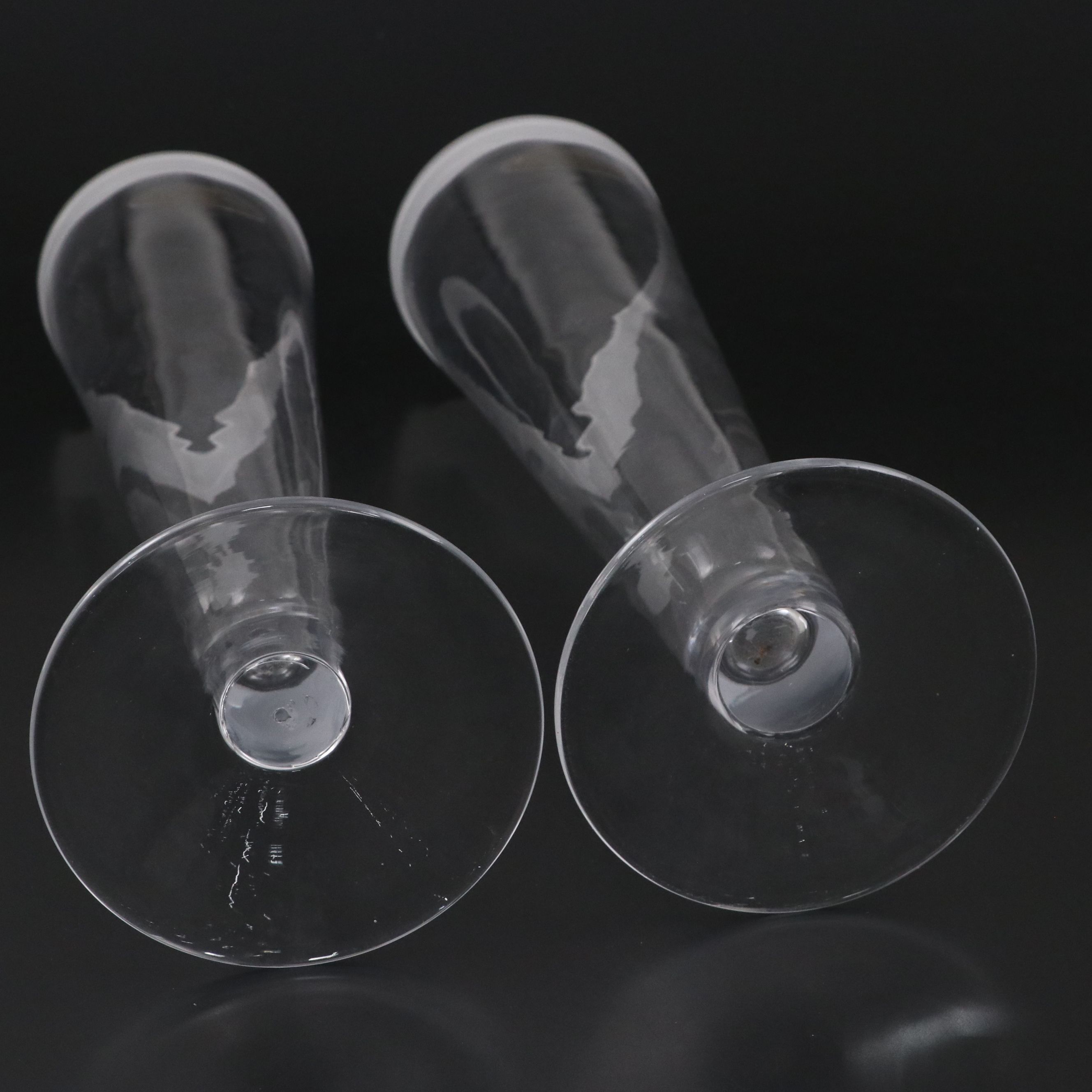 Polish Mouth Blown Art Glass Vases