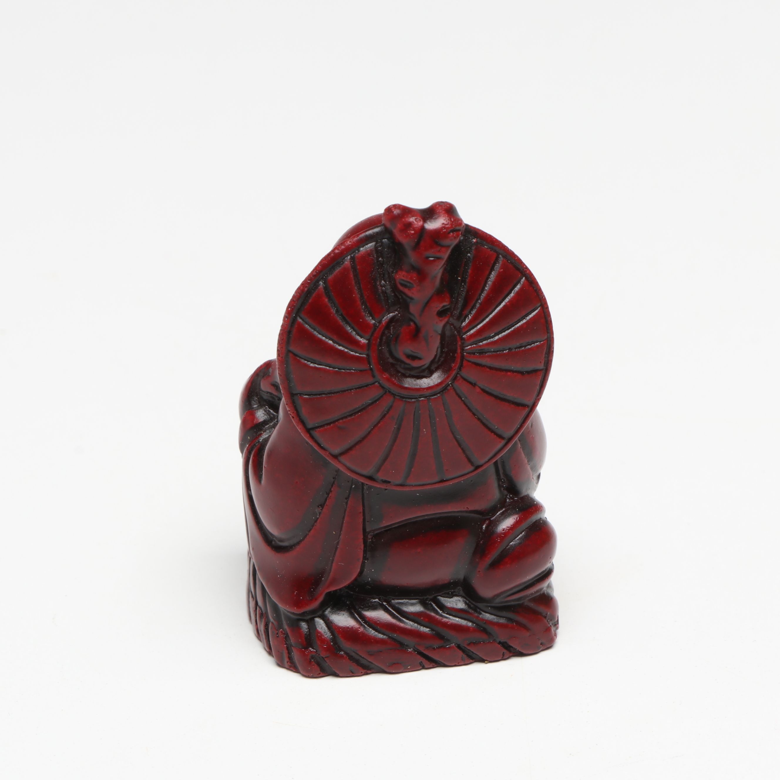 Mini Buddha and Hindu Goddess Lakshmi Carved Resin Figurines