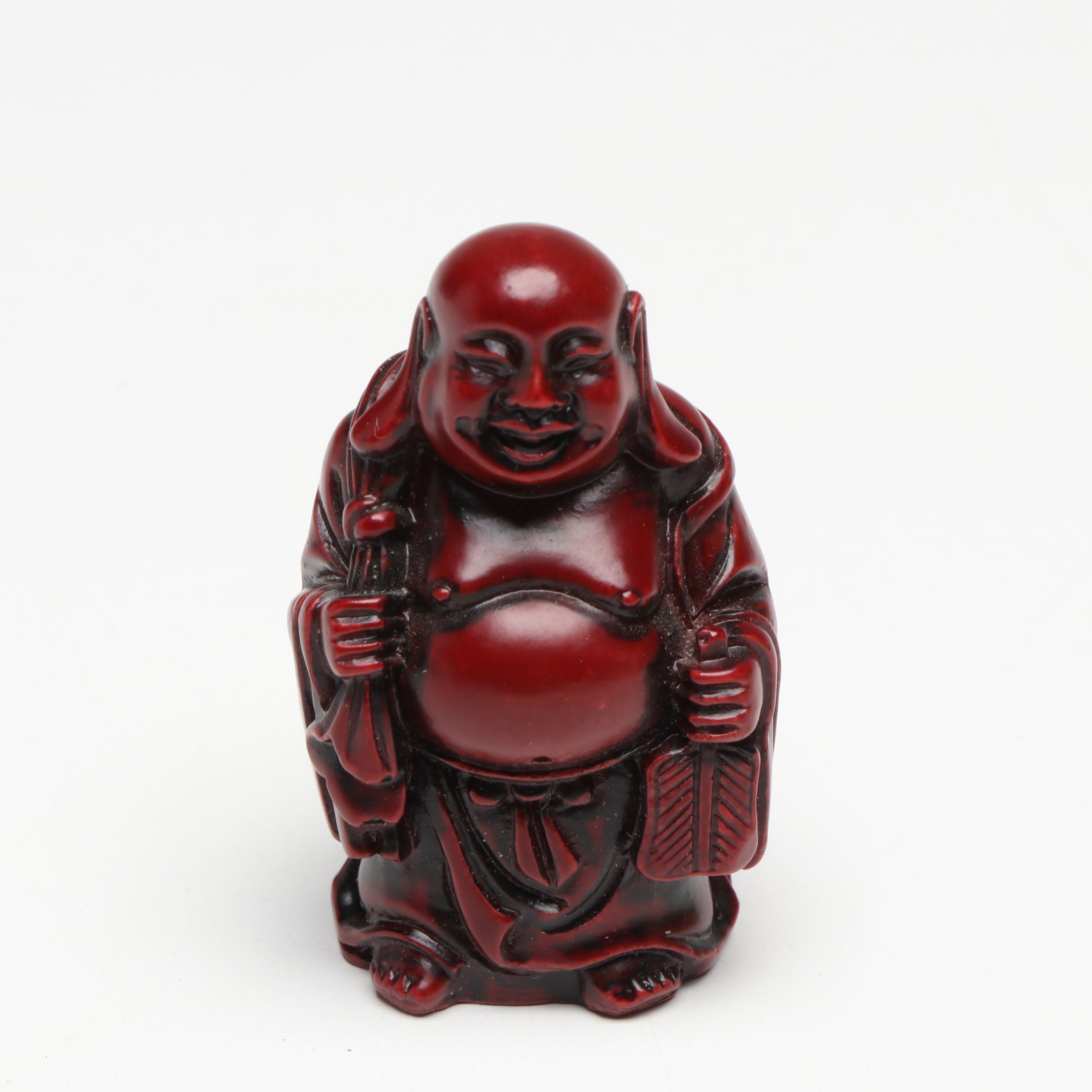 Mini Buddha and Hindu Goddess Lakshmi Carved Resin Figurines
