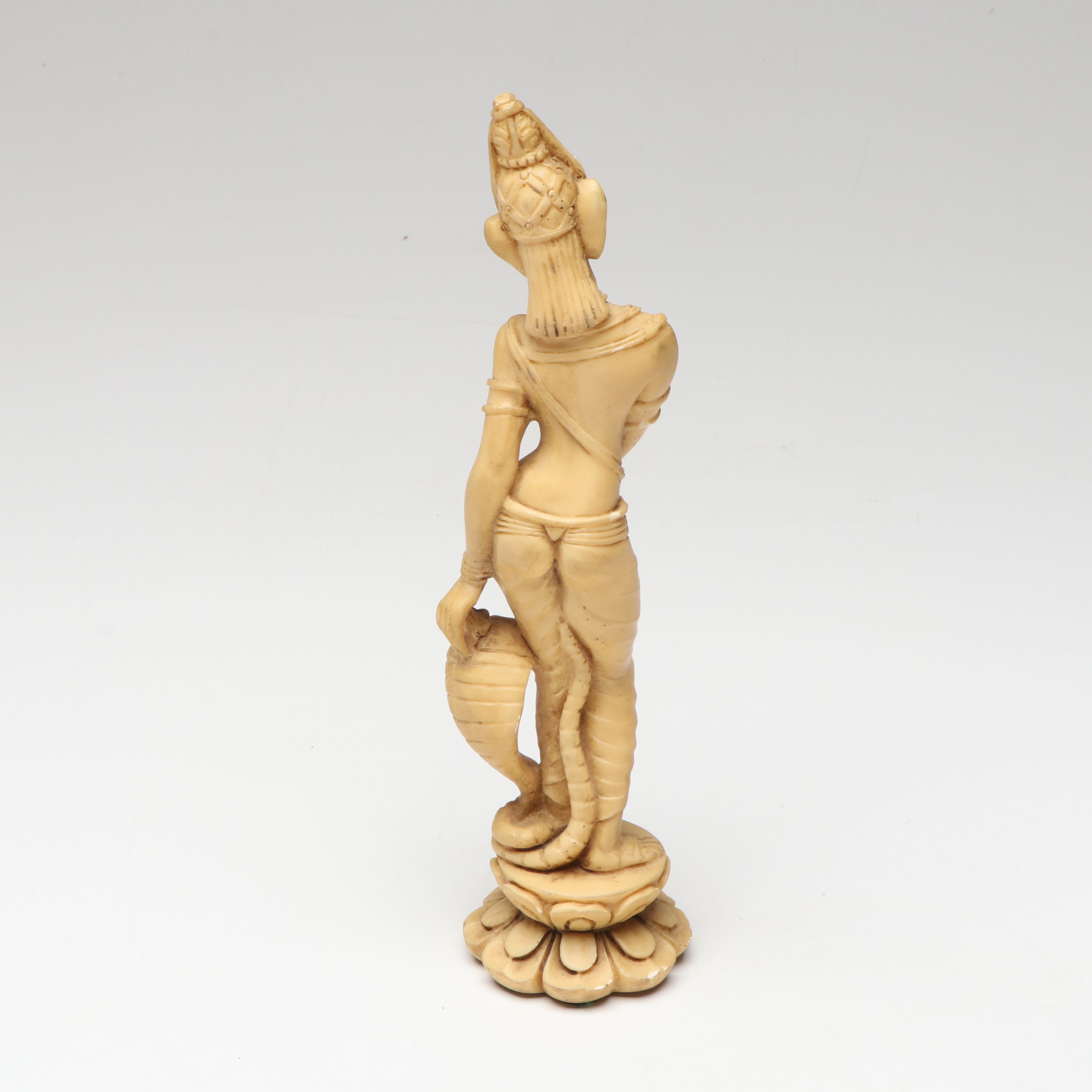 Mini Buddha and Hindu Goddess Lakshmi Carved Resin Figurines