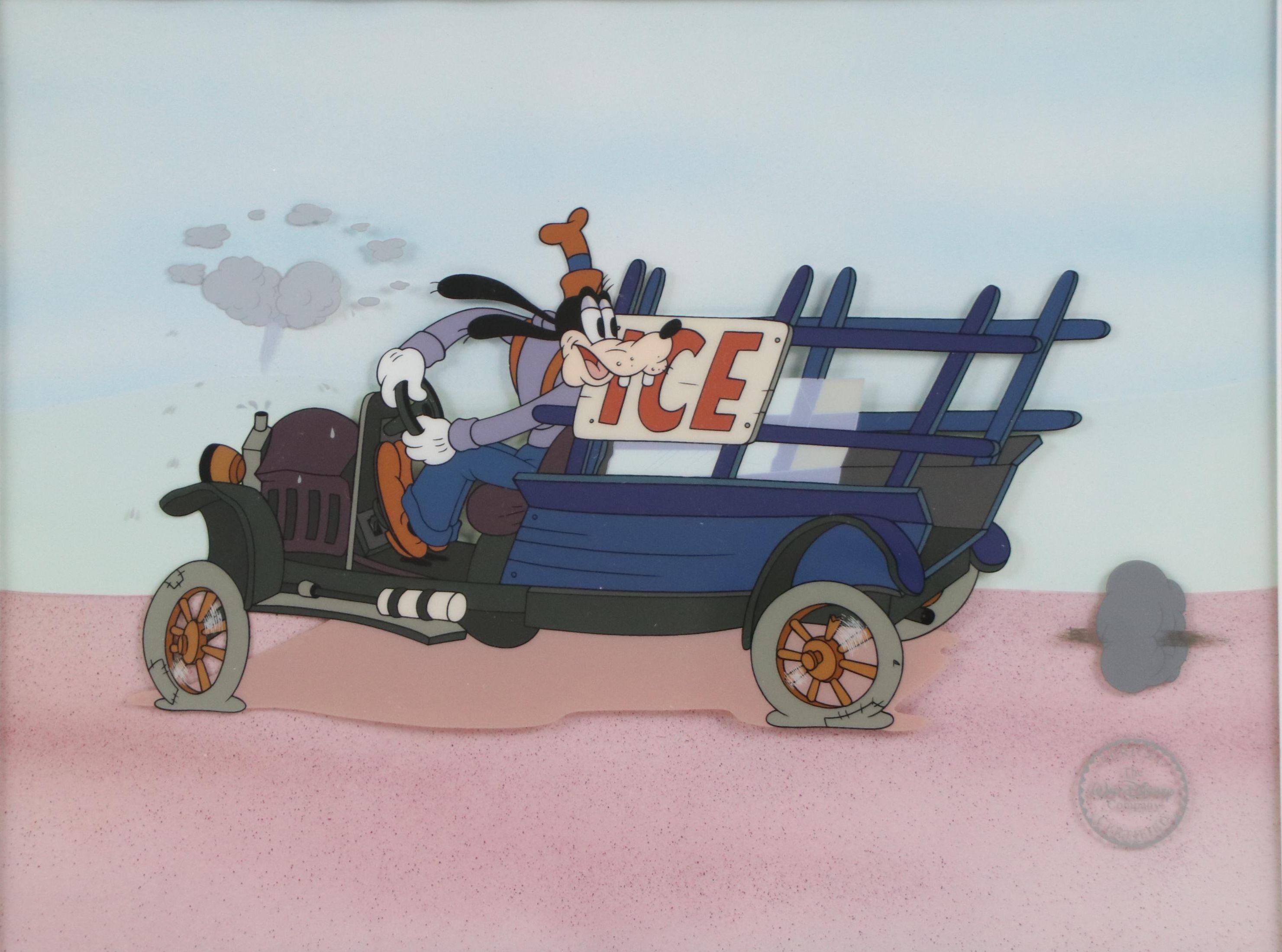 The Walt Disney Company Sericel "Goofy Delivery," 1997