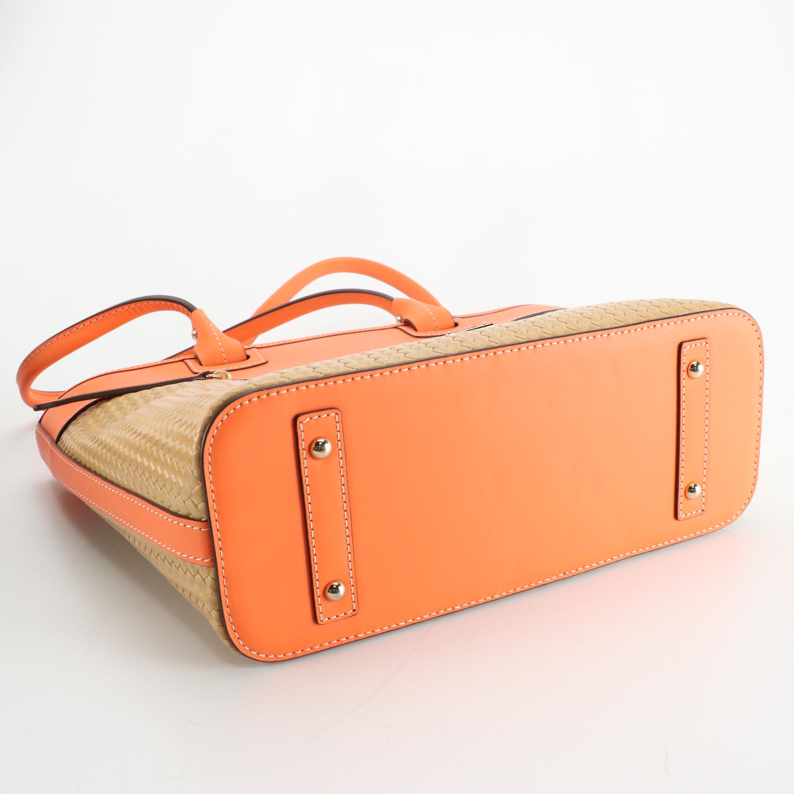 Dooney & Bourke Taupe Leather Crossbody & Coated Straw Tote Bag, Other Straw Bag