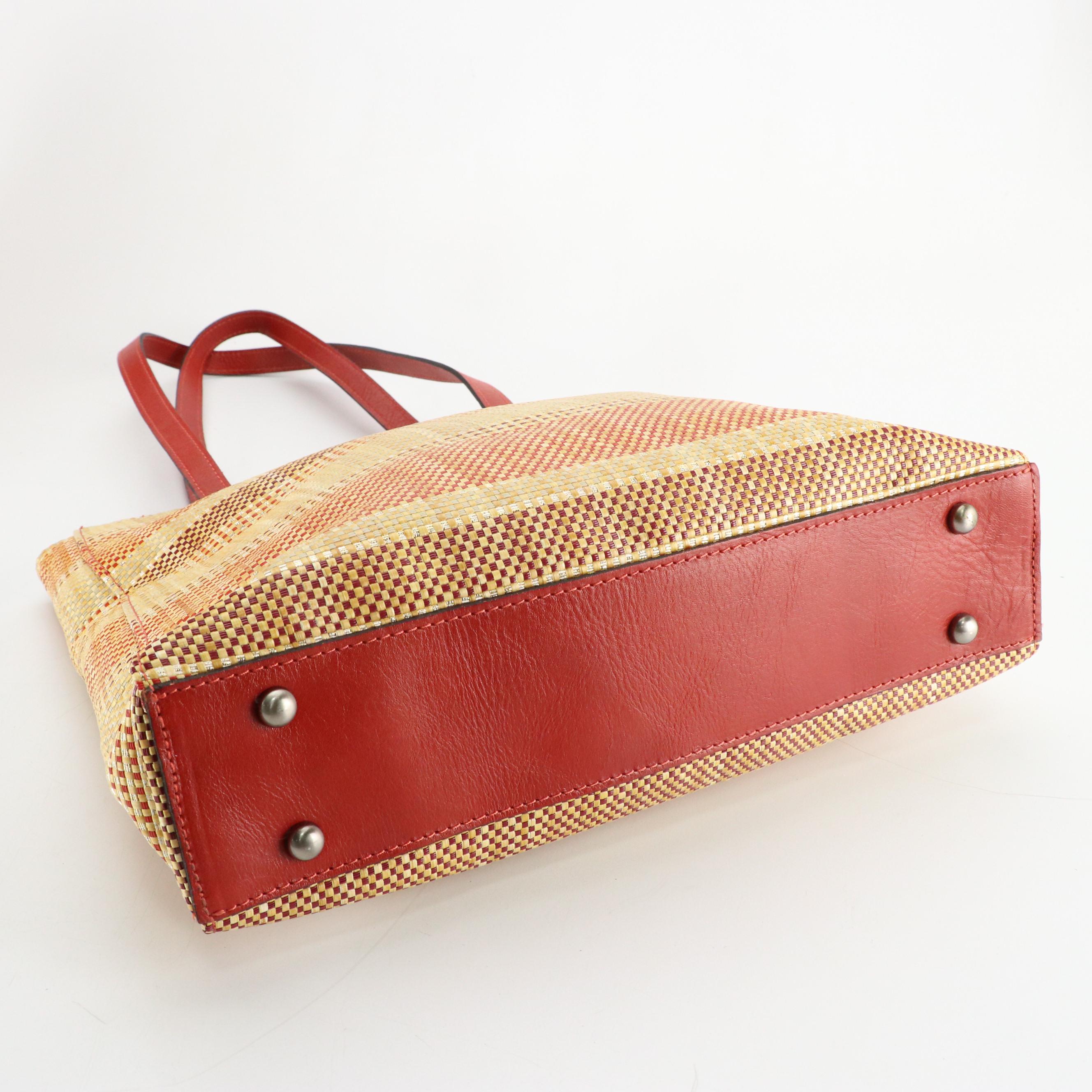 Dooney & Bourke Taupe Leather Crossbody & Coated Straw Tote Bag, Other Straw Bag