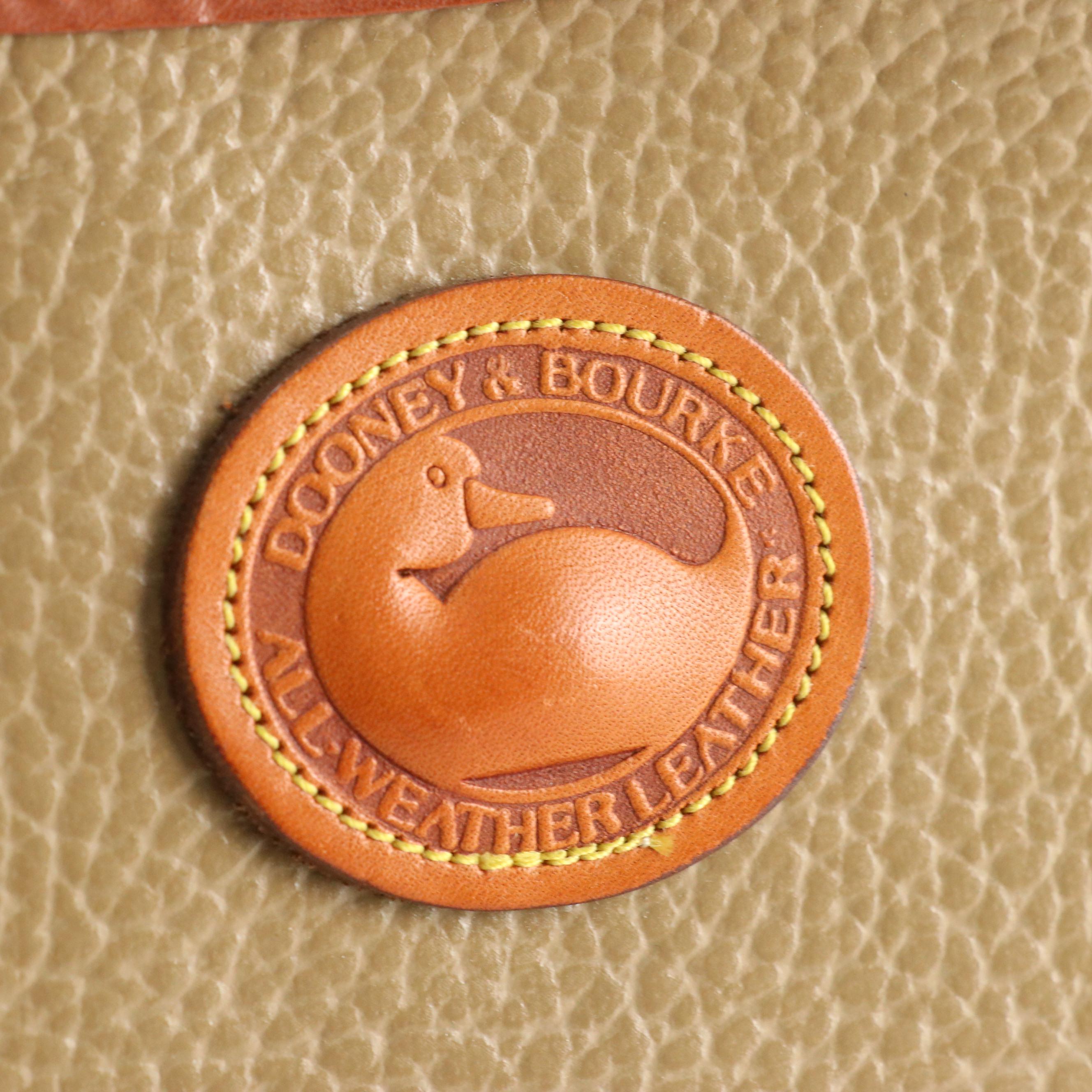 Dooney & Bourke Taupe Leather Crossbody & Coated Straw Tote Bag, Other Straw Bag