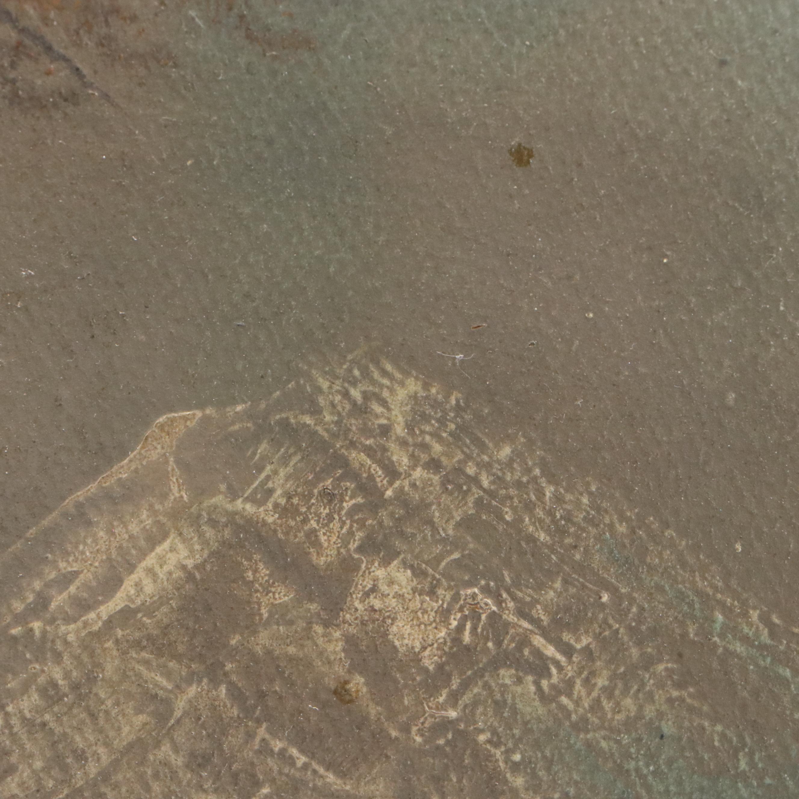 Oil Painting of Lake Scene with Distant Mountain, 19th to Early 20th Century