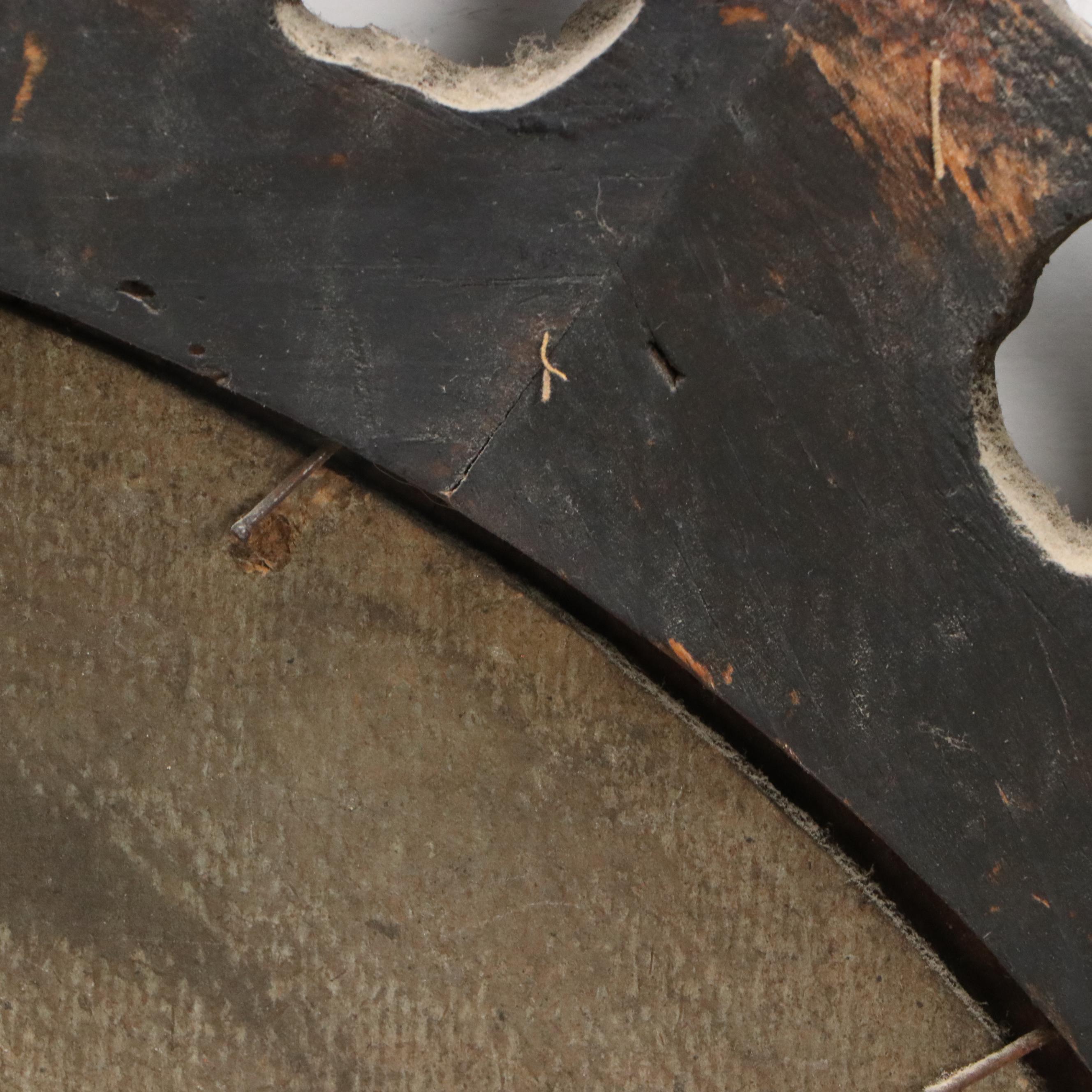 Oil Painting of Lake Scene with Distant Mountain, 19th to Early 20th Century