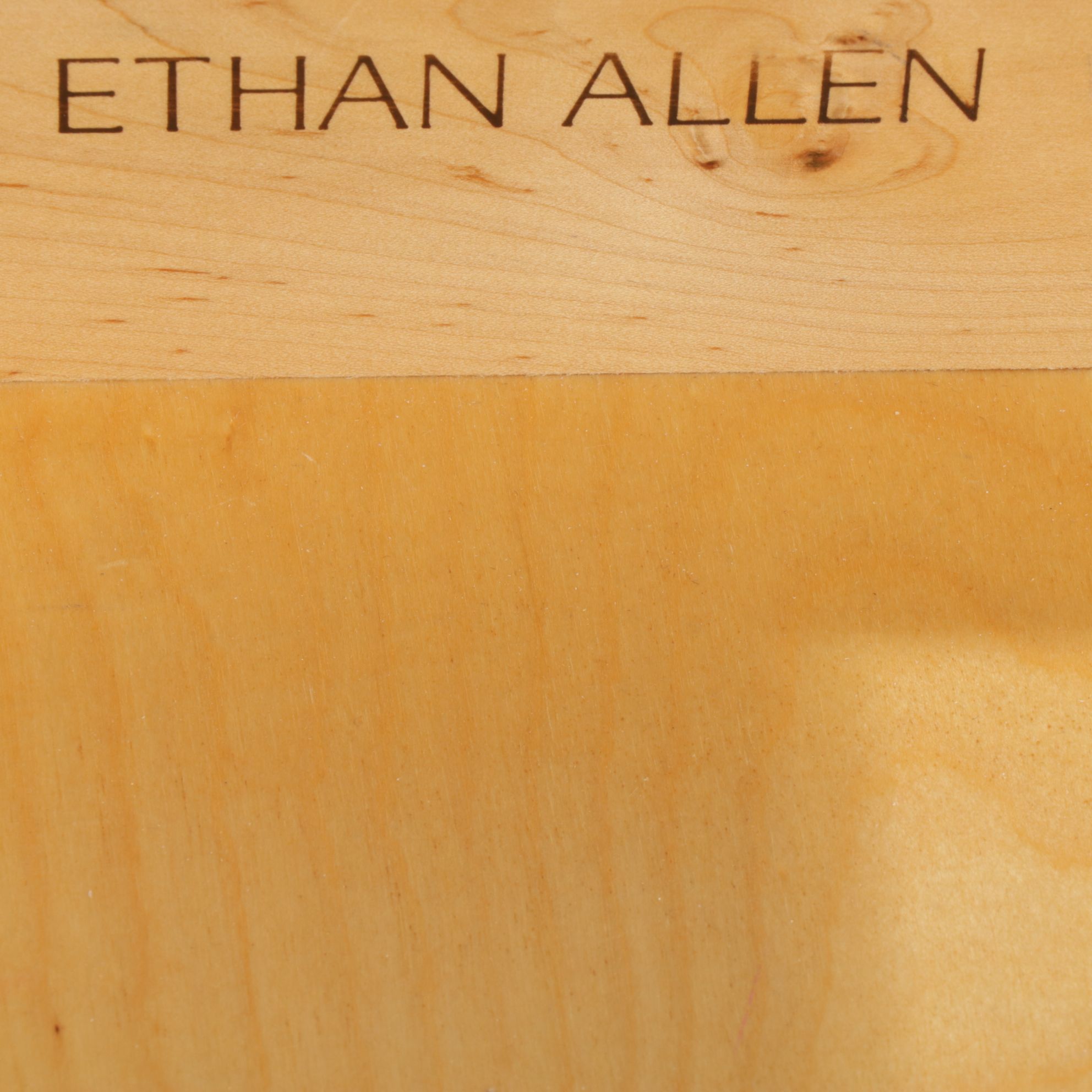 Ethan Allen Federal Style Maple Bedside Chest, Late 20th Century