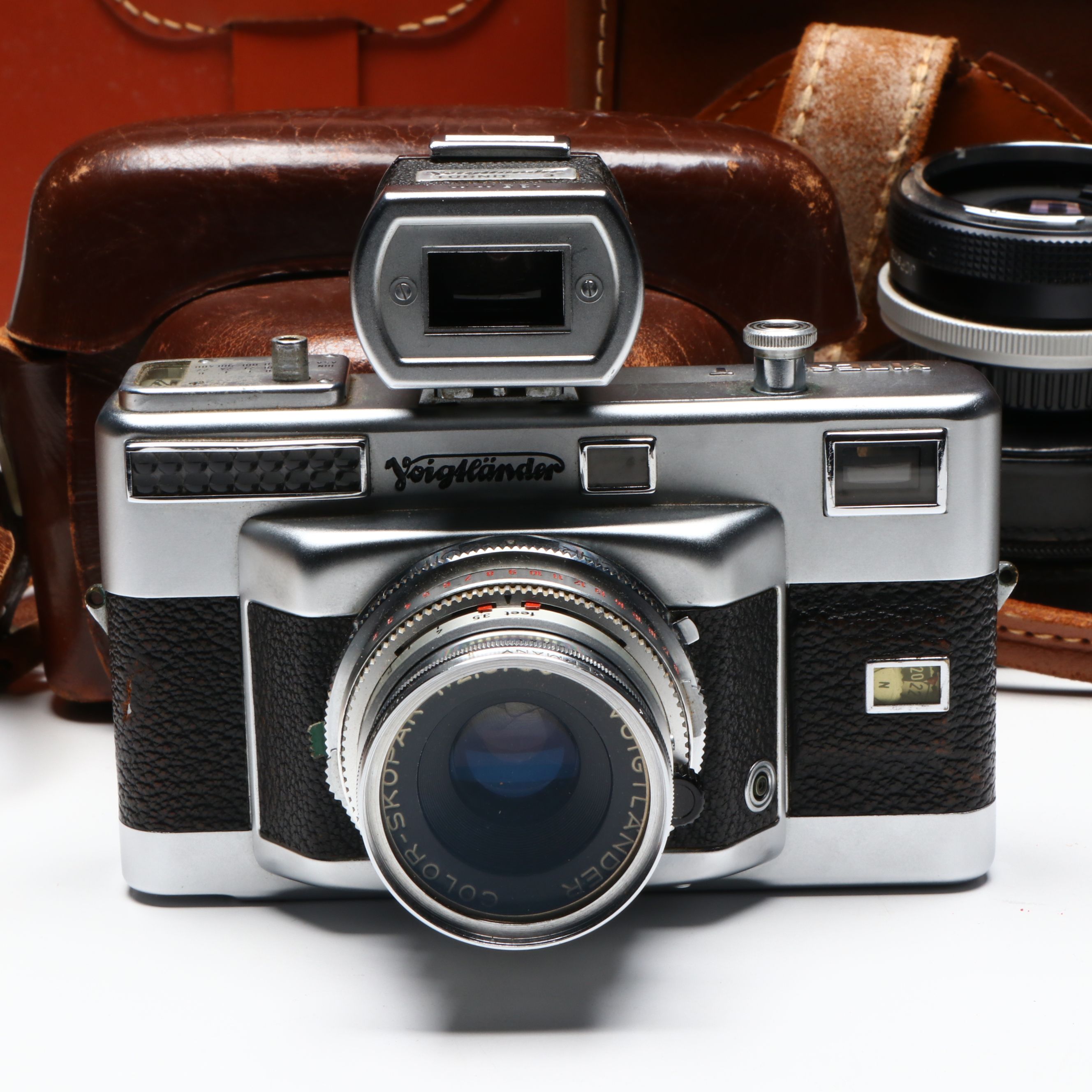 Voigtländer Vitessa with Flash, Lenses, and More Film Photography Accessories