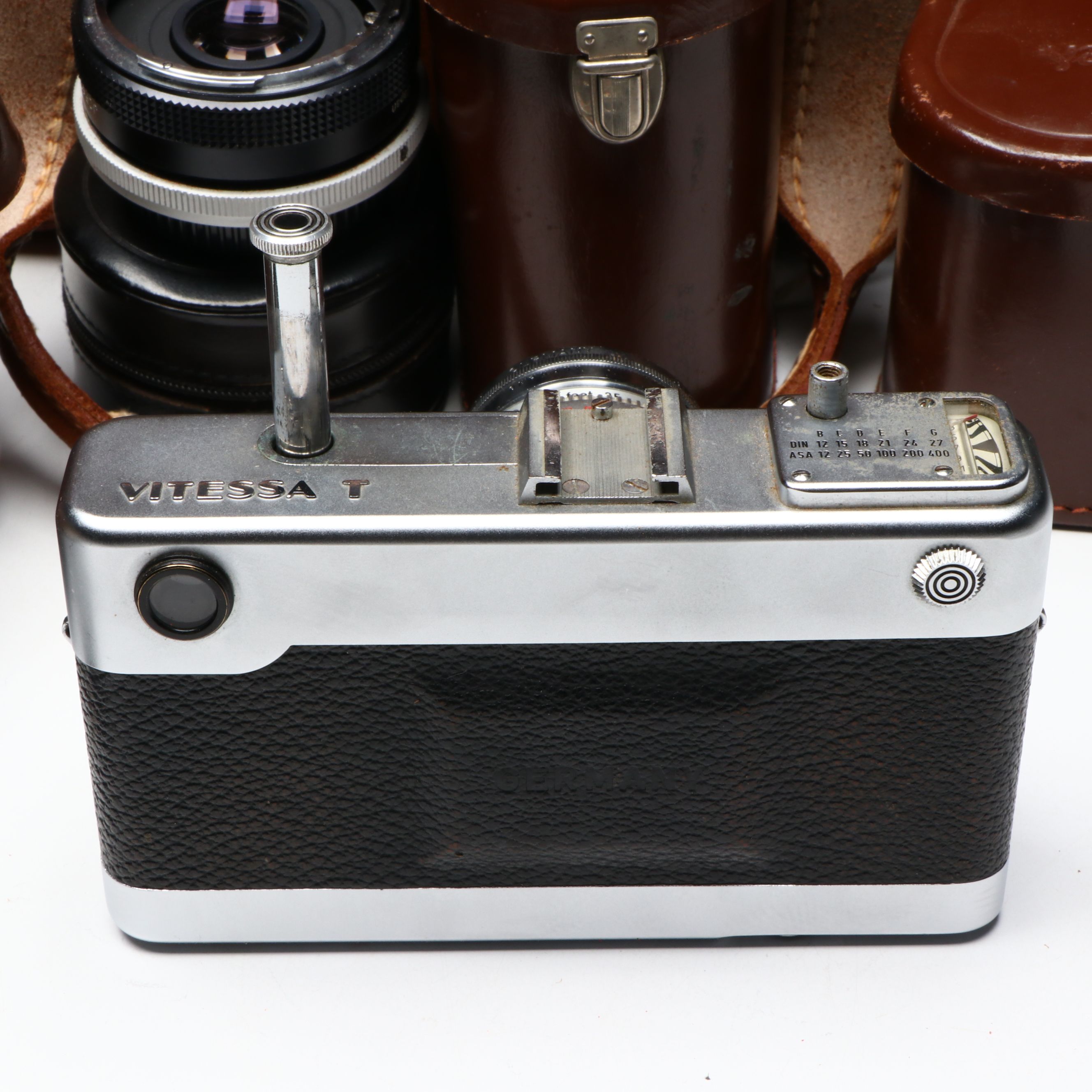 Voigtländer Vitessa with Flash, Lenses, and More Film Photography Accessories