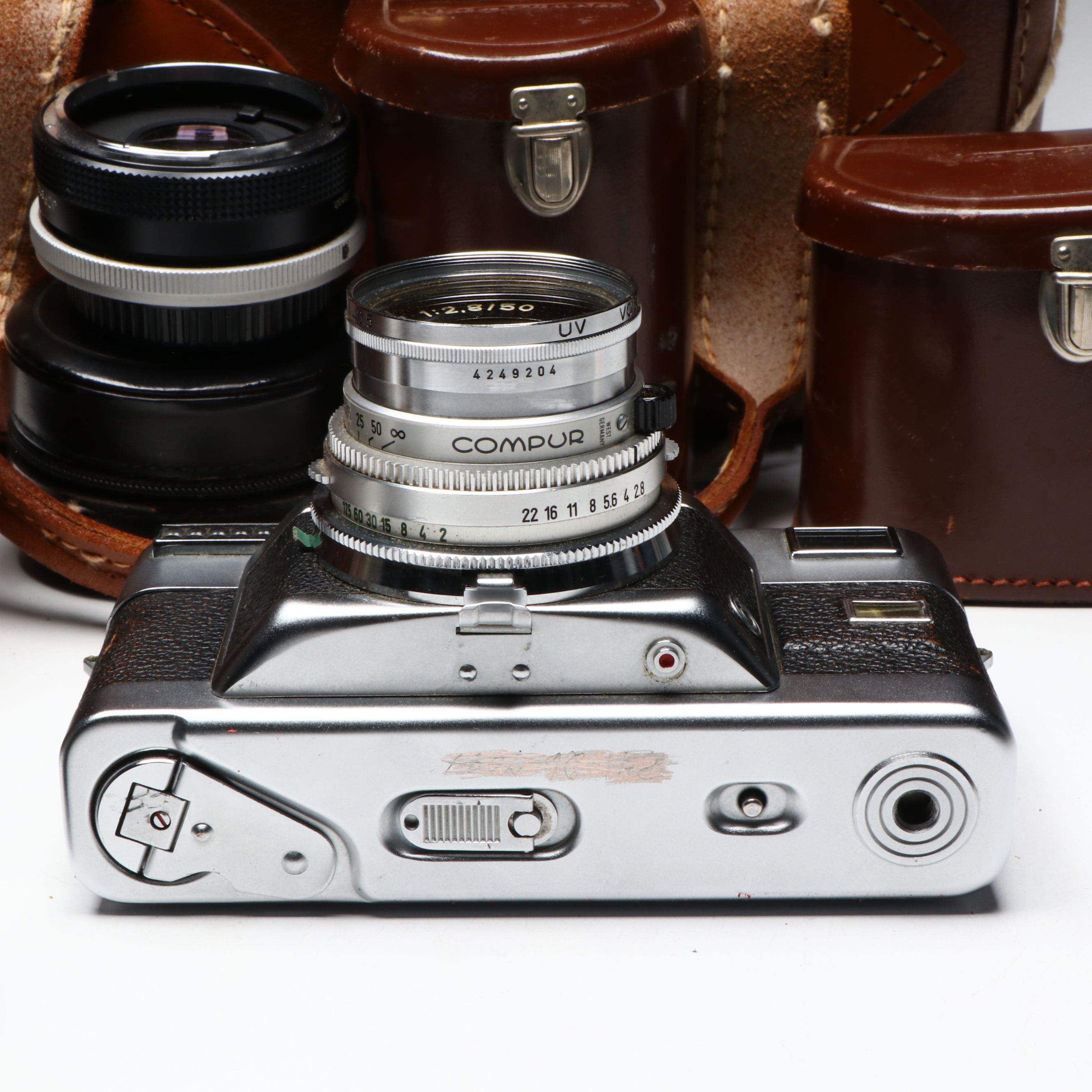 Voigtländer Vitessa with Flash, Lenses, and More Film Photography Accessories