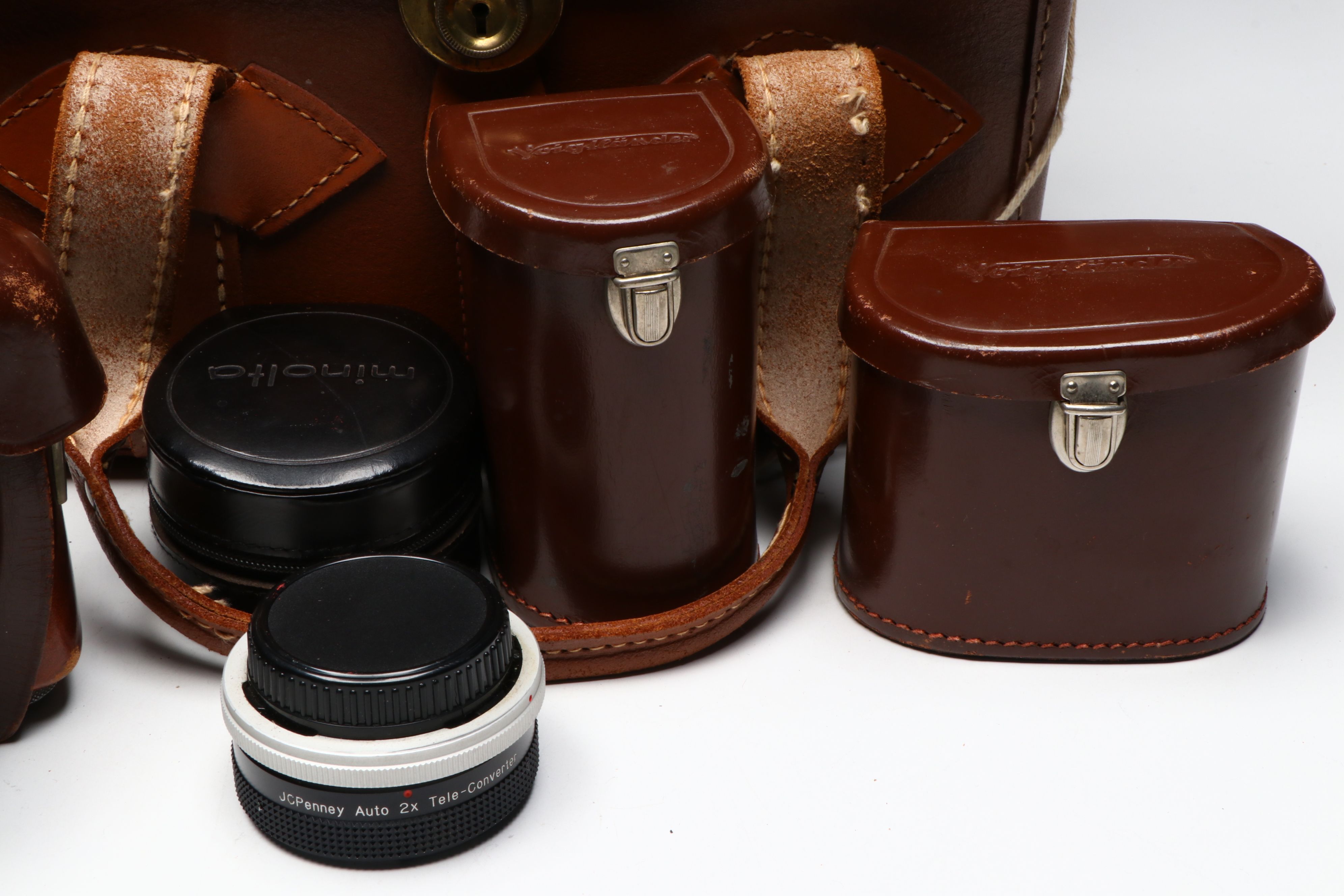 Voigtländer Vitessa with Flash, Lenses, and More Film Photography Accessories