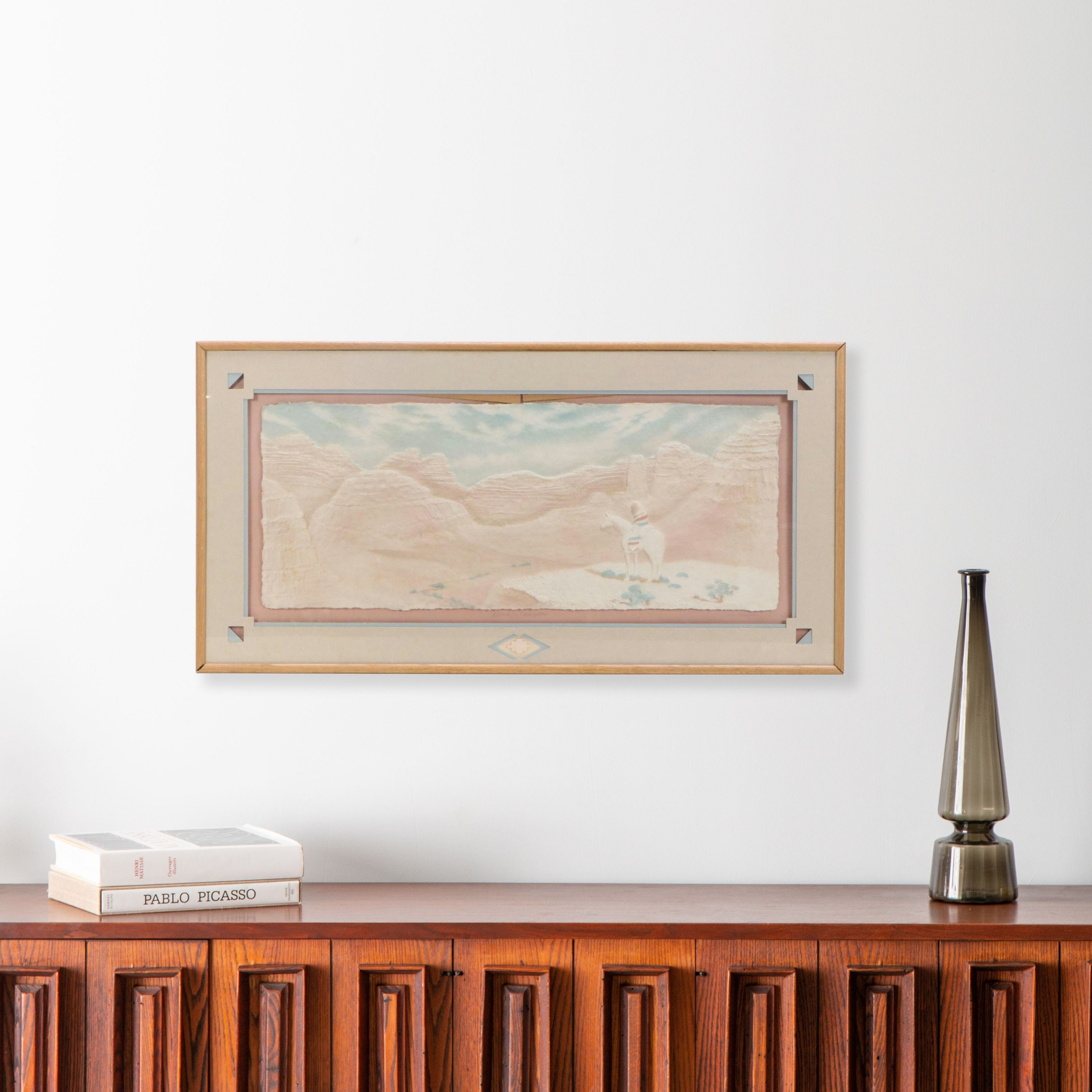 Molded Paper Landscape "Navajo Country," Late 20th Century