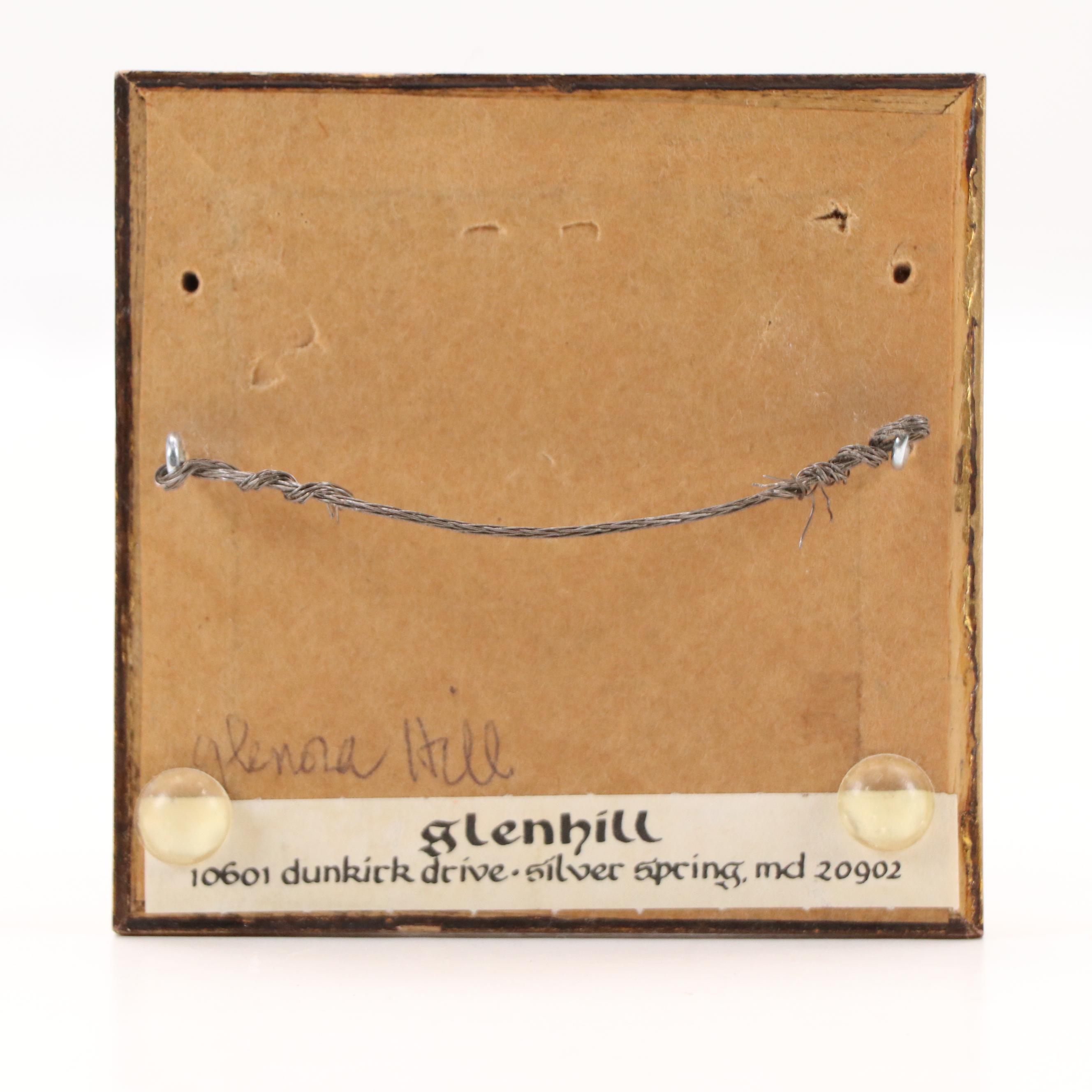 Glen Hill Miniature Still Life Oil Painting of Strawberry, 21st Century