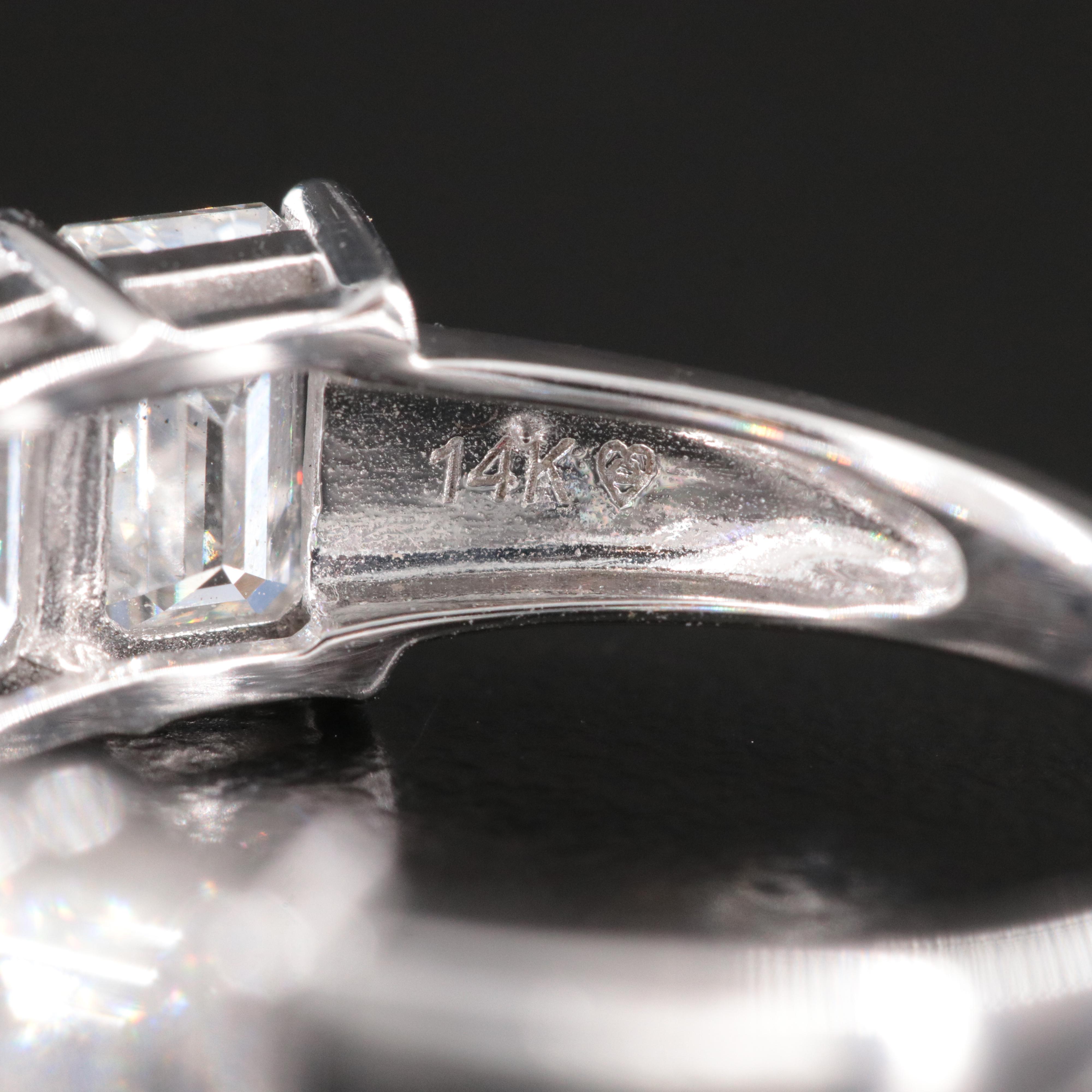 14K 3.50 CTW Lab Grown Diamond Ring