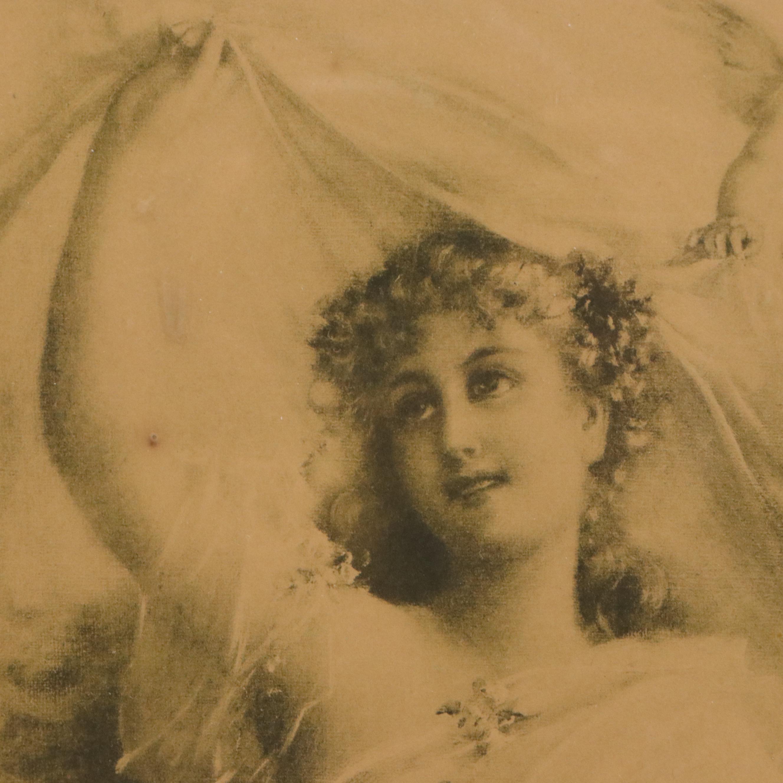 Photogravure After Hans Zatzka "Spring Fantasy," 20th Century