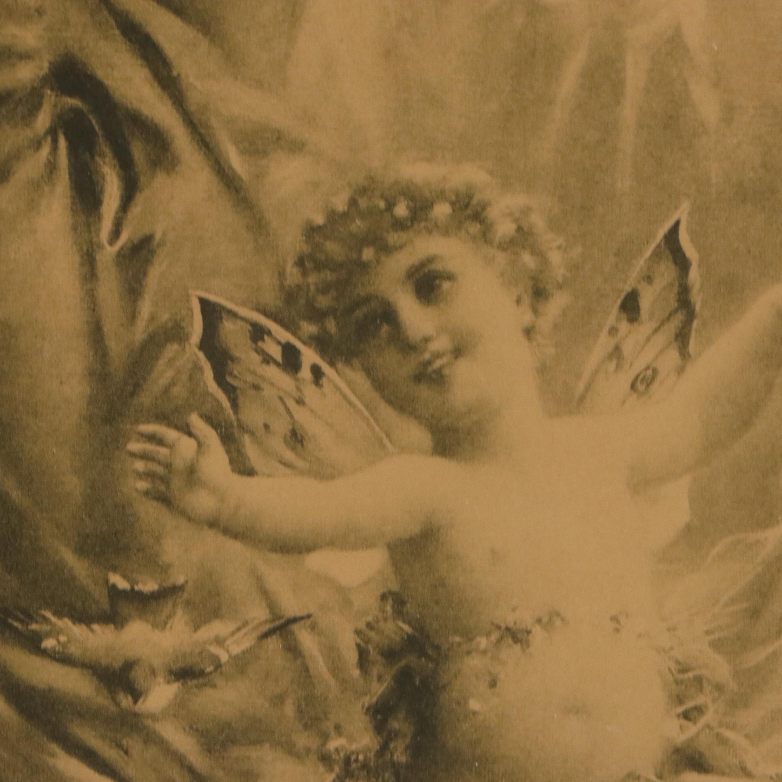 Photogravure After Hans Zatzka "Spring Fantasy," 20th Century
