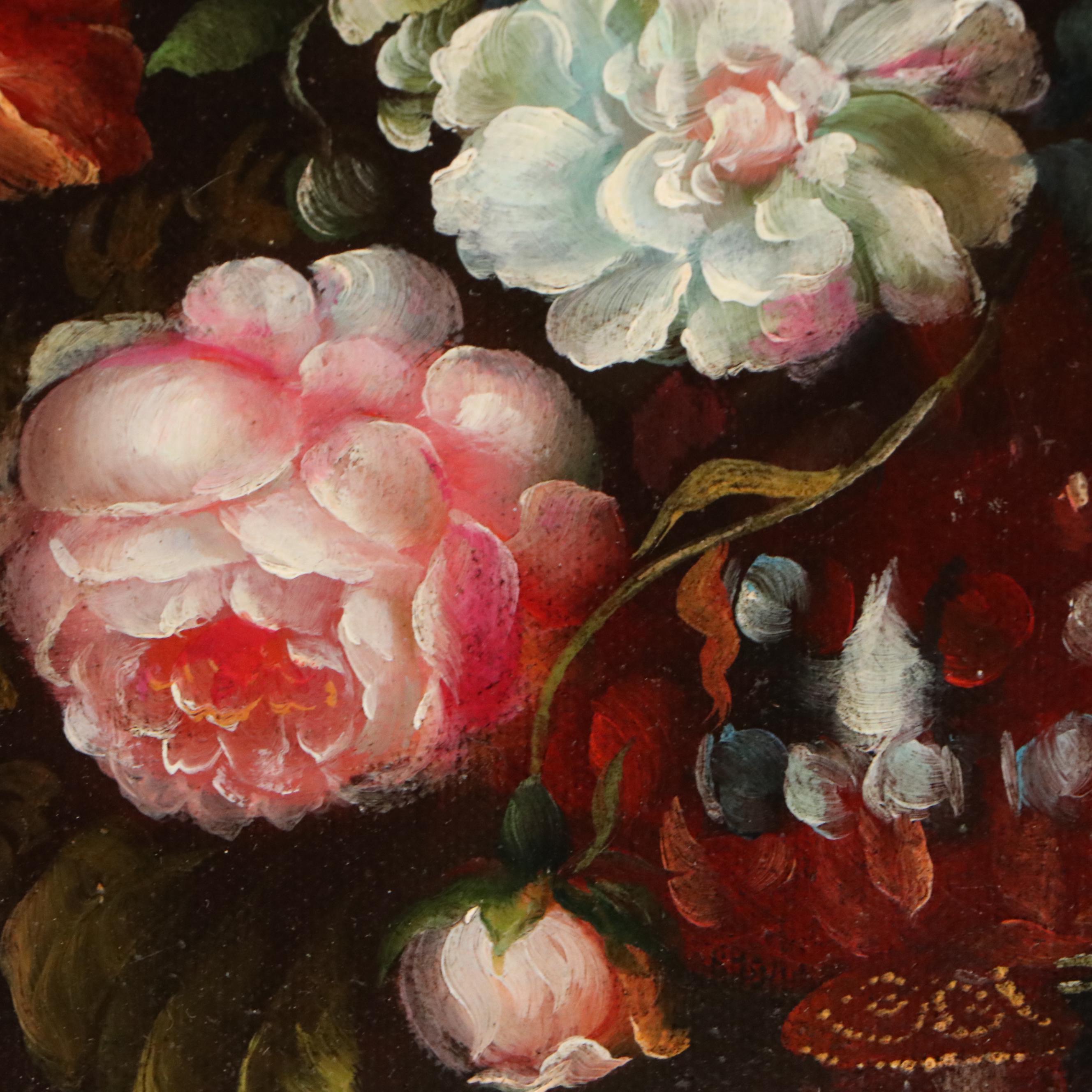 Anatole Dutch Style Floral Still Life Oil Painting