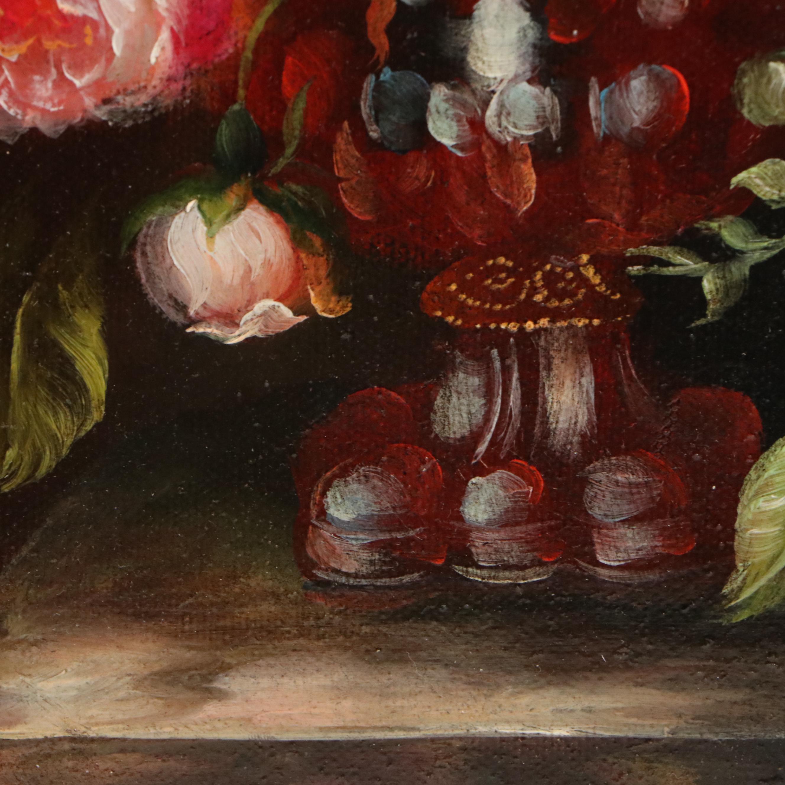 Anatole Dutch Style Floral Still Life Oil Painting