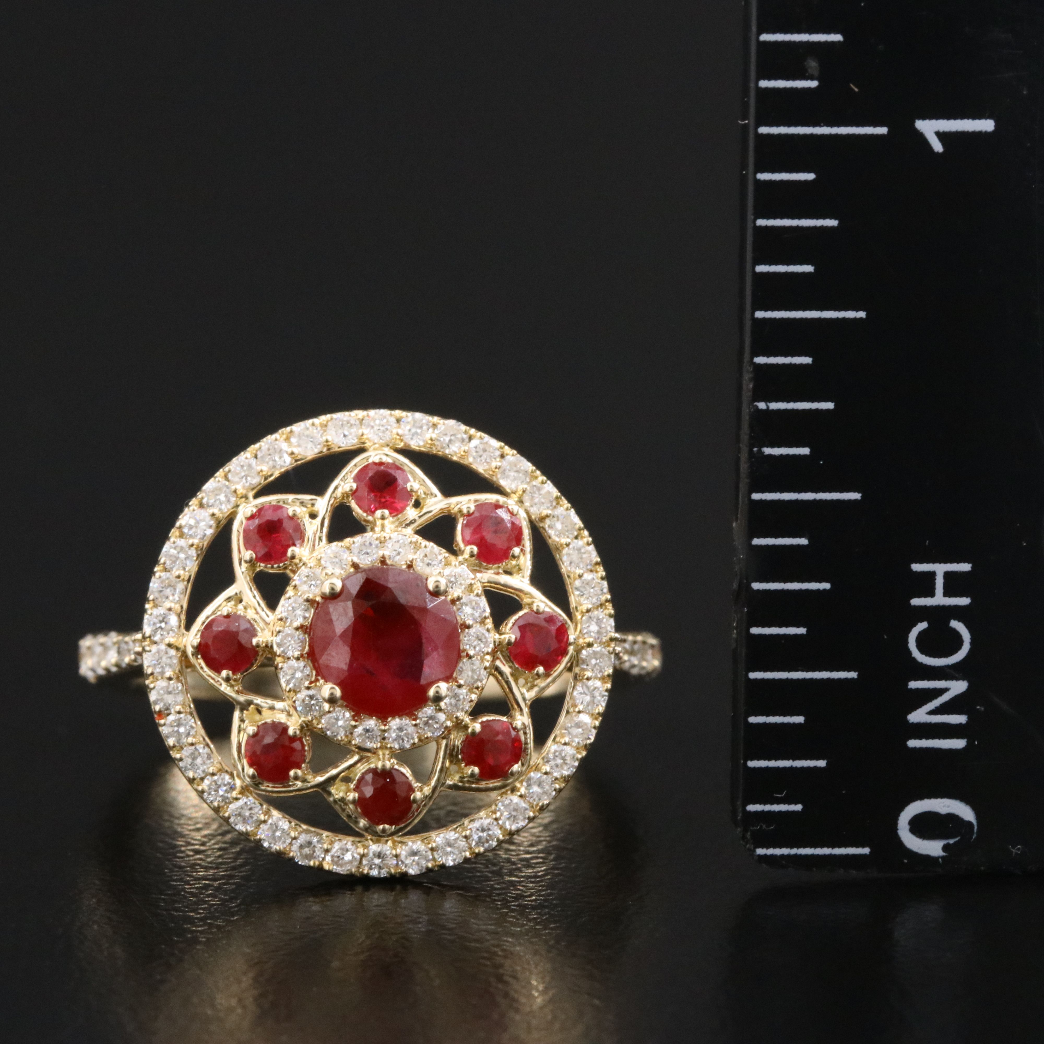 14K Ruby and Diamond Ring