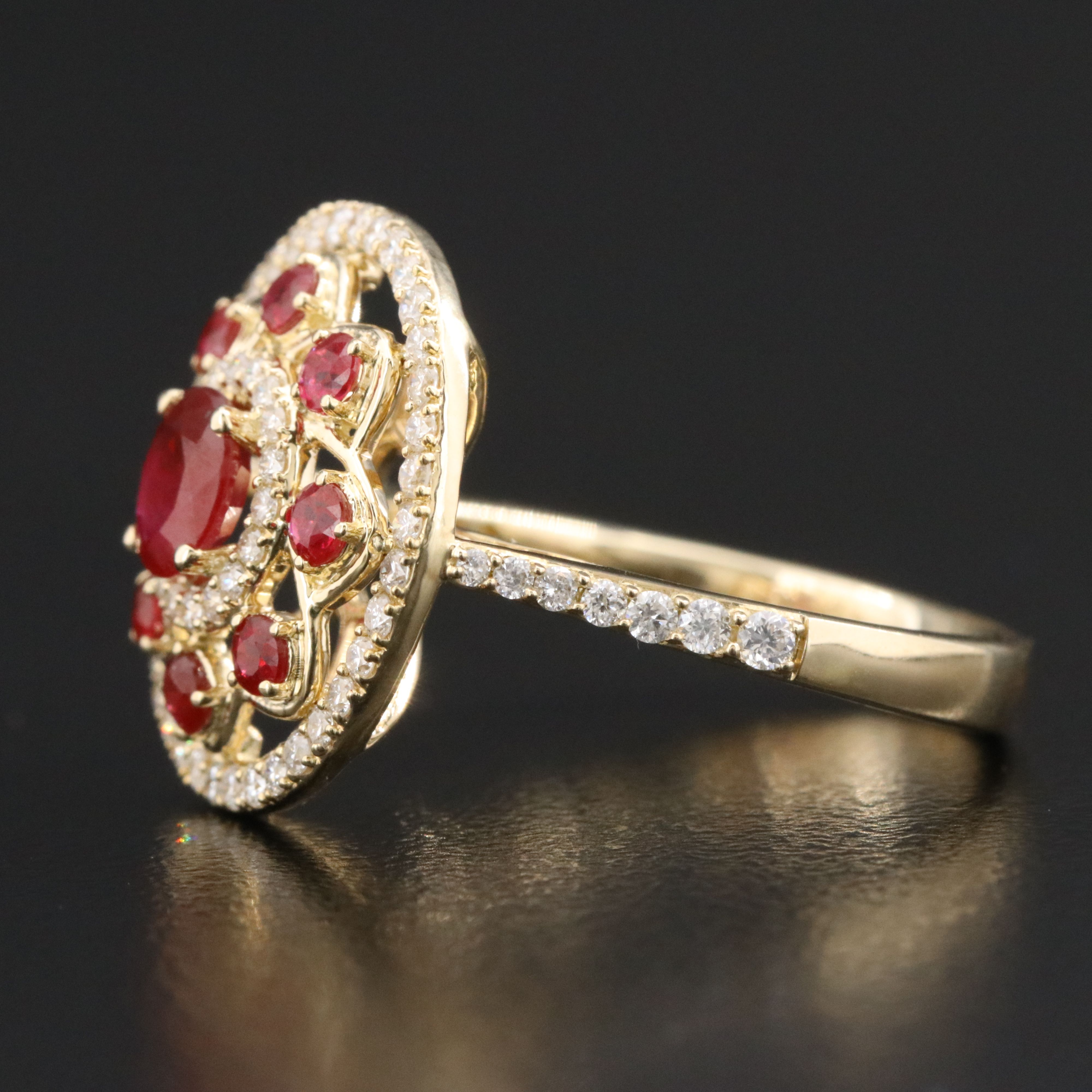 14K Ruby and Diamond Ring