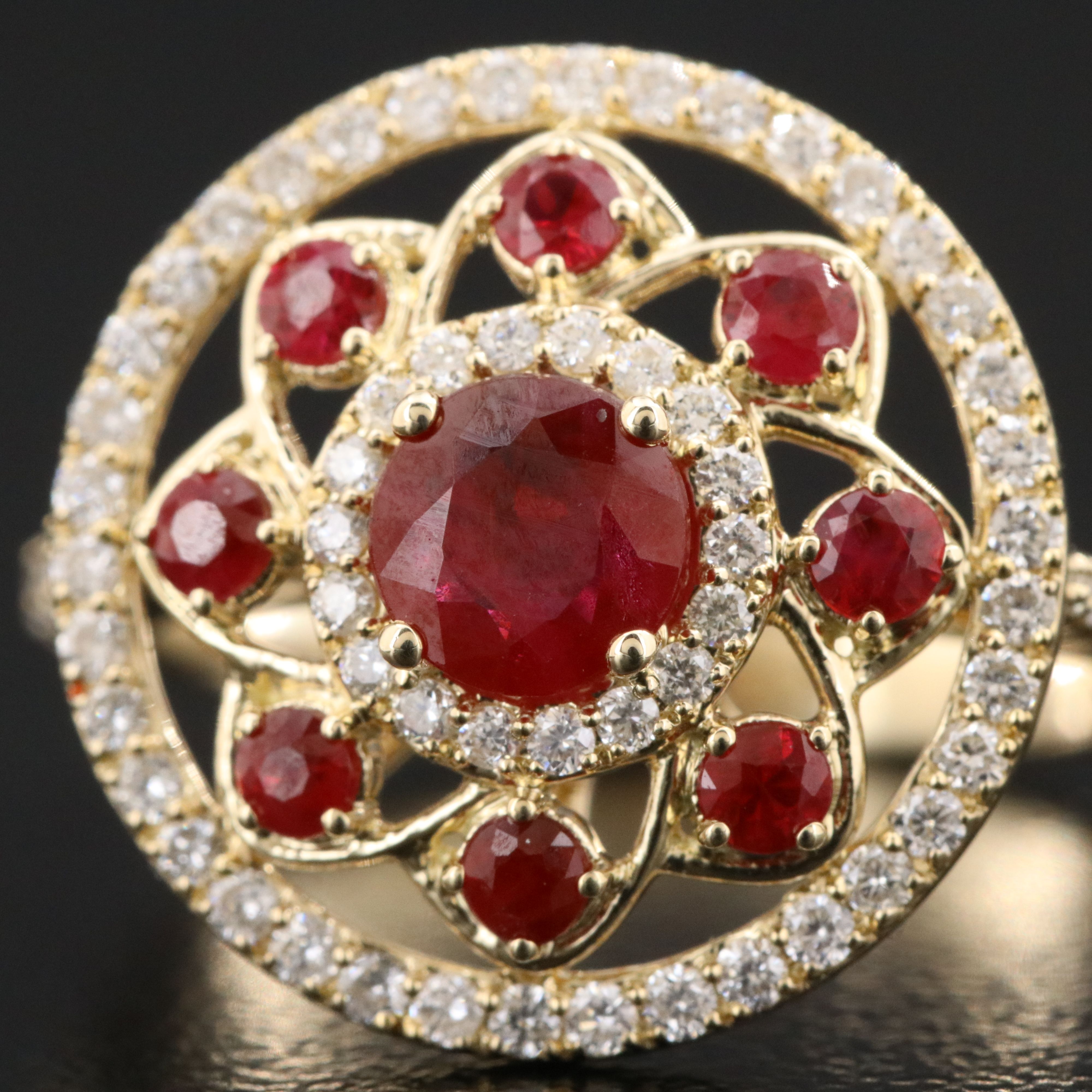 14K Ruby and Diamond Ring