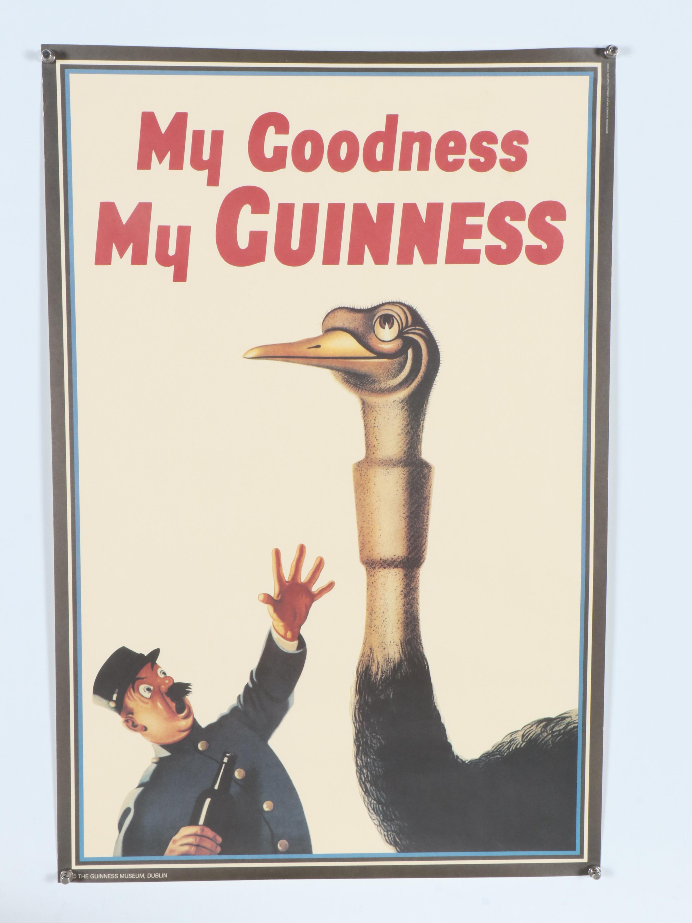 Dublin Guinness Museum "My Goodness My Guinness" Retro Style Posters
