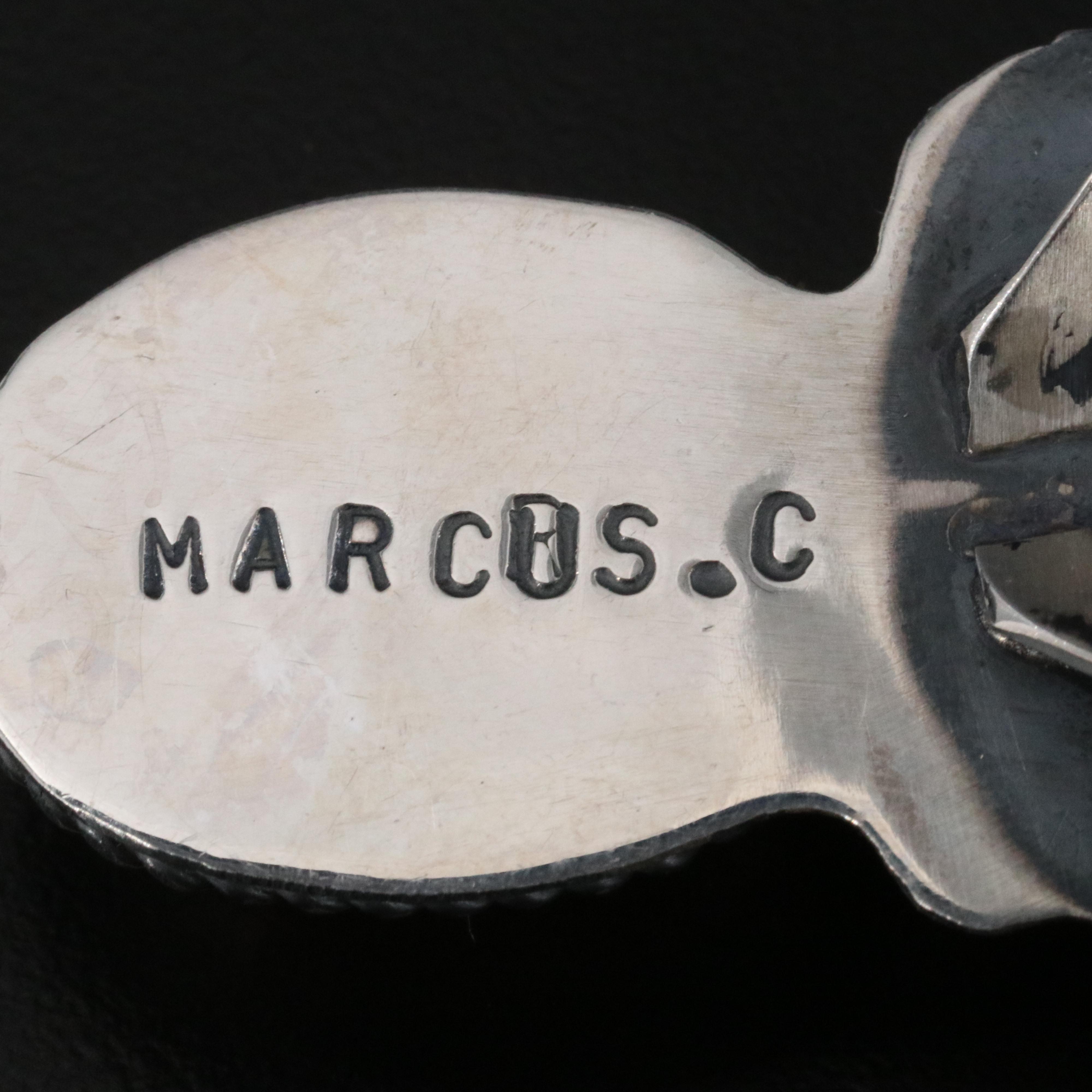 Marcus Chavez Navajo Diné Sterling Jasper Bee Pointer Ring