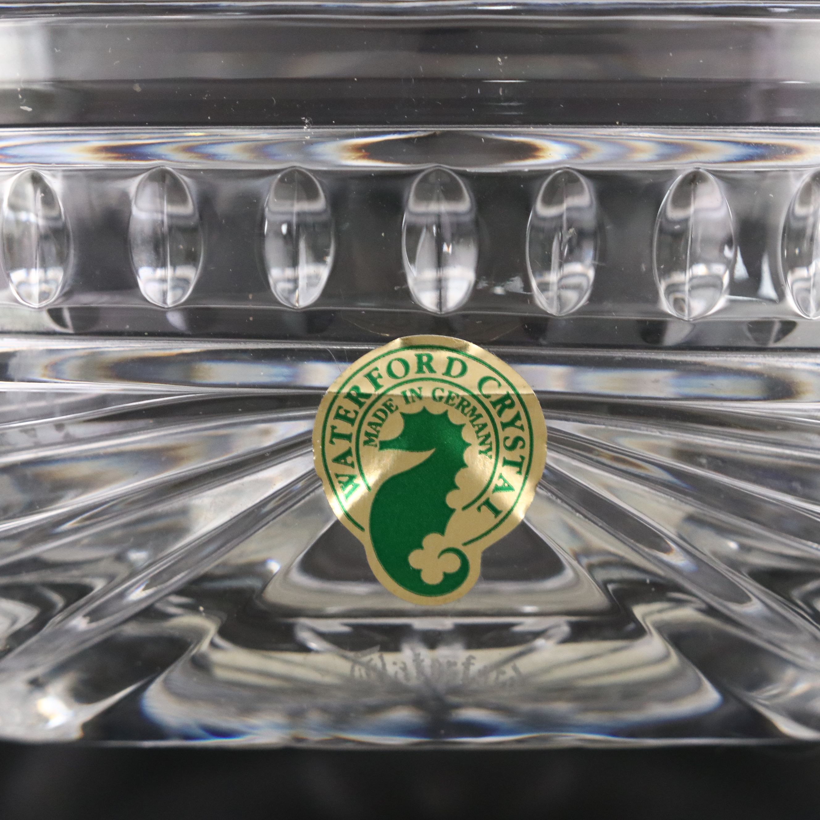 Waterford Crystal Bowl and Shaker with Other Etched Crystal Vase