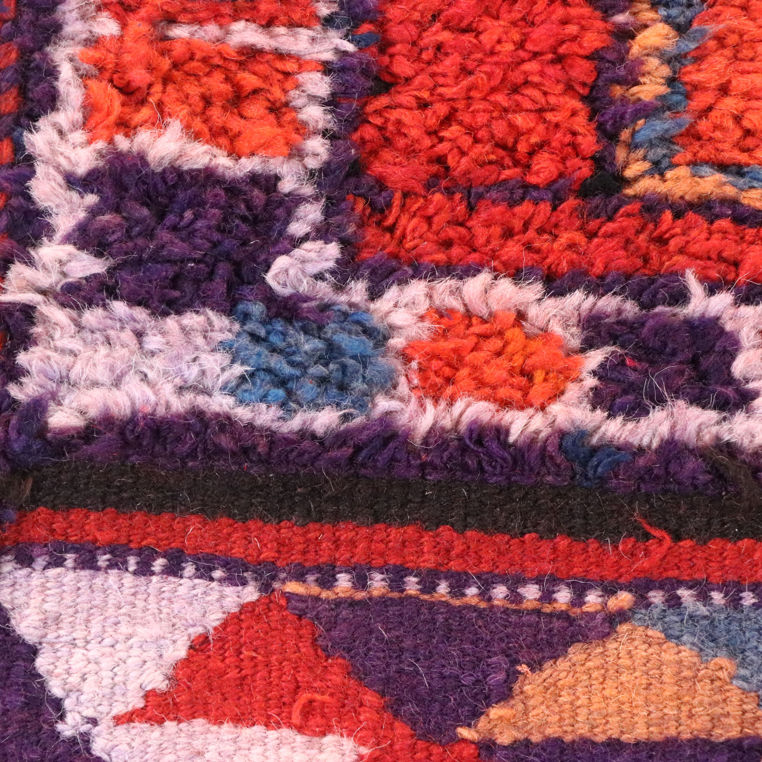 3'10 x 12'7 Hand-Knotted Turkish Village Long Rug