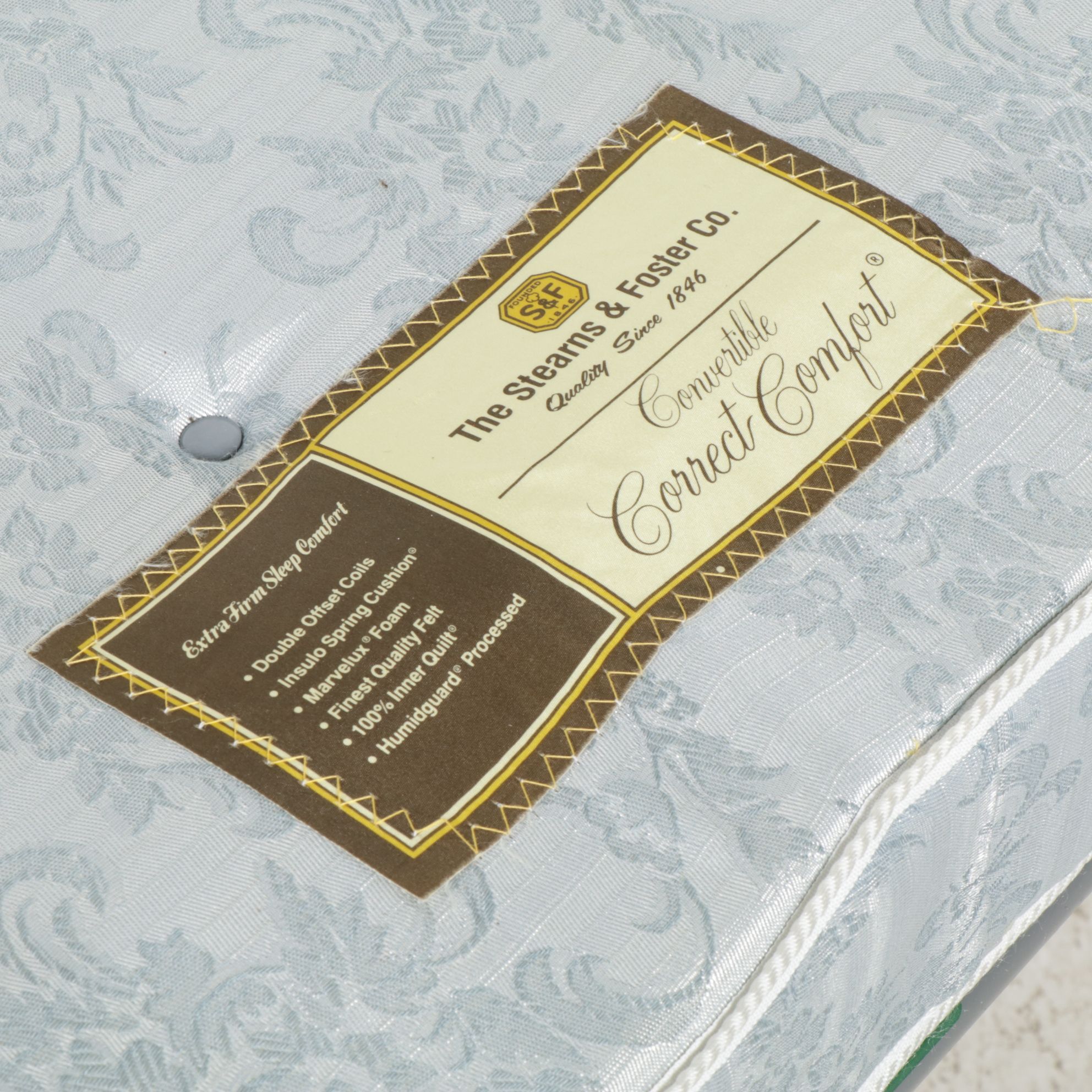 Sterns & Foster Upholstered Sleeper Sofa, Late 20th Century