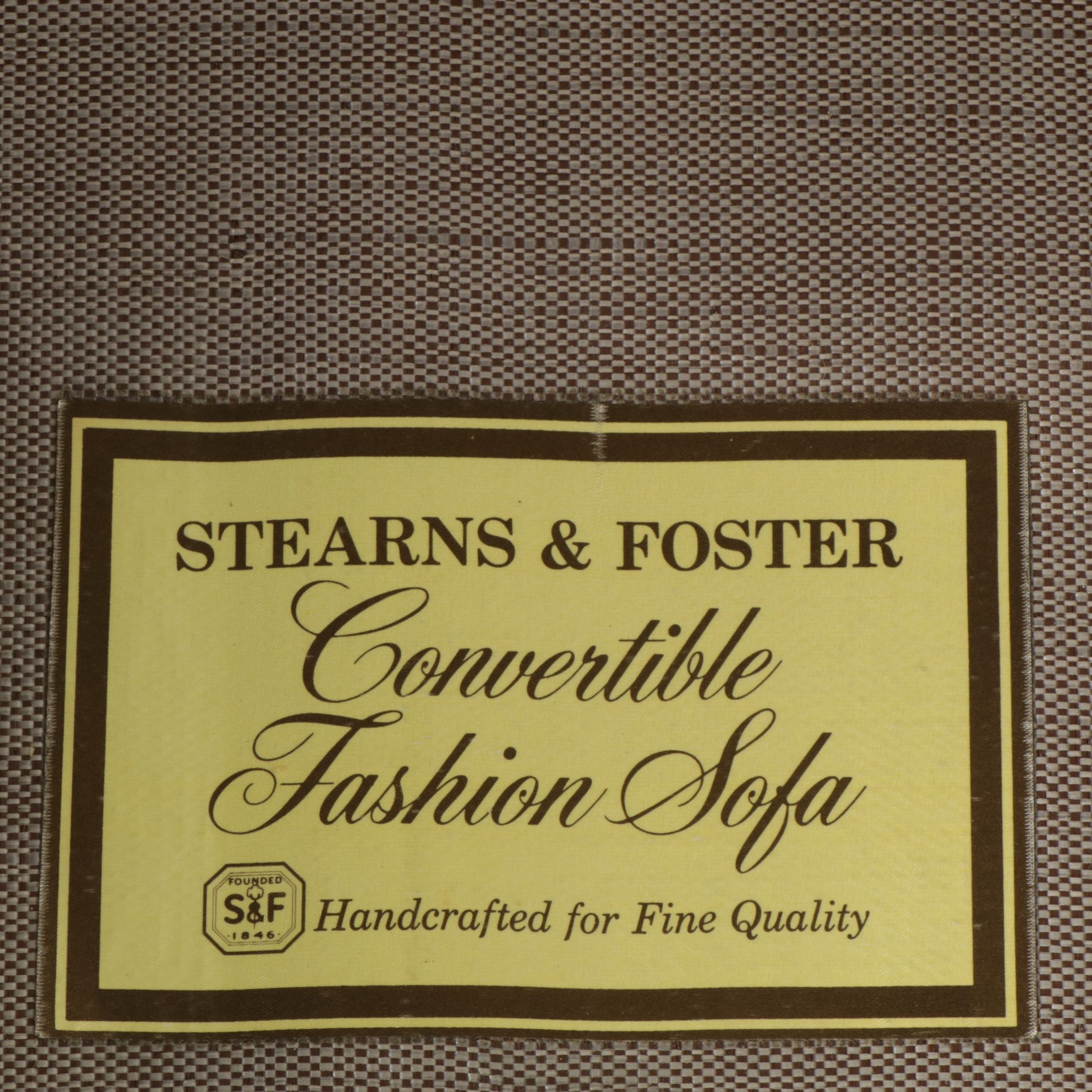 Sterns & Foster Upholstered Sleeper Sofa, Late 20th Century