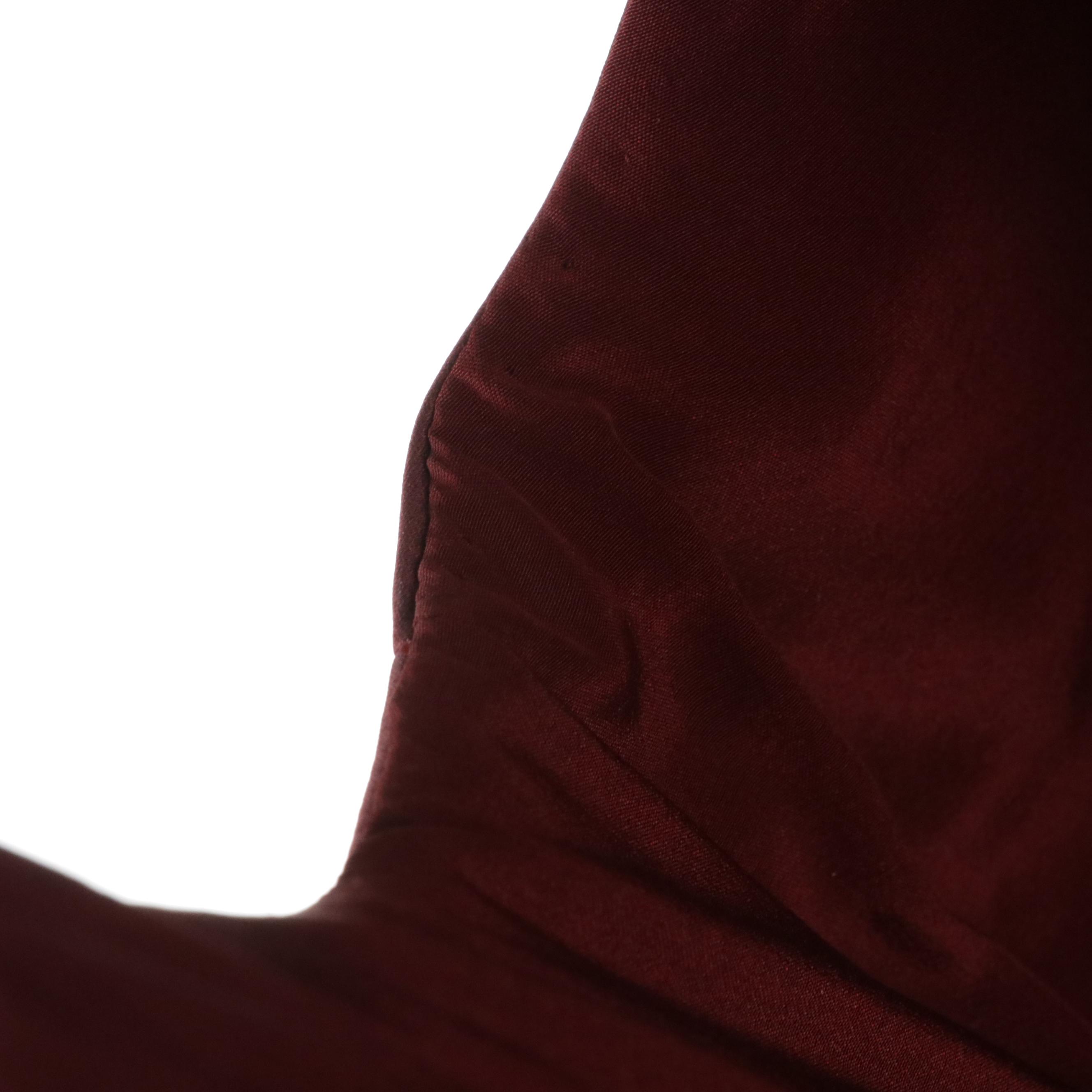 Oscar de La Renta Vintage Wine Red Silk Evening Dress