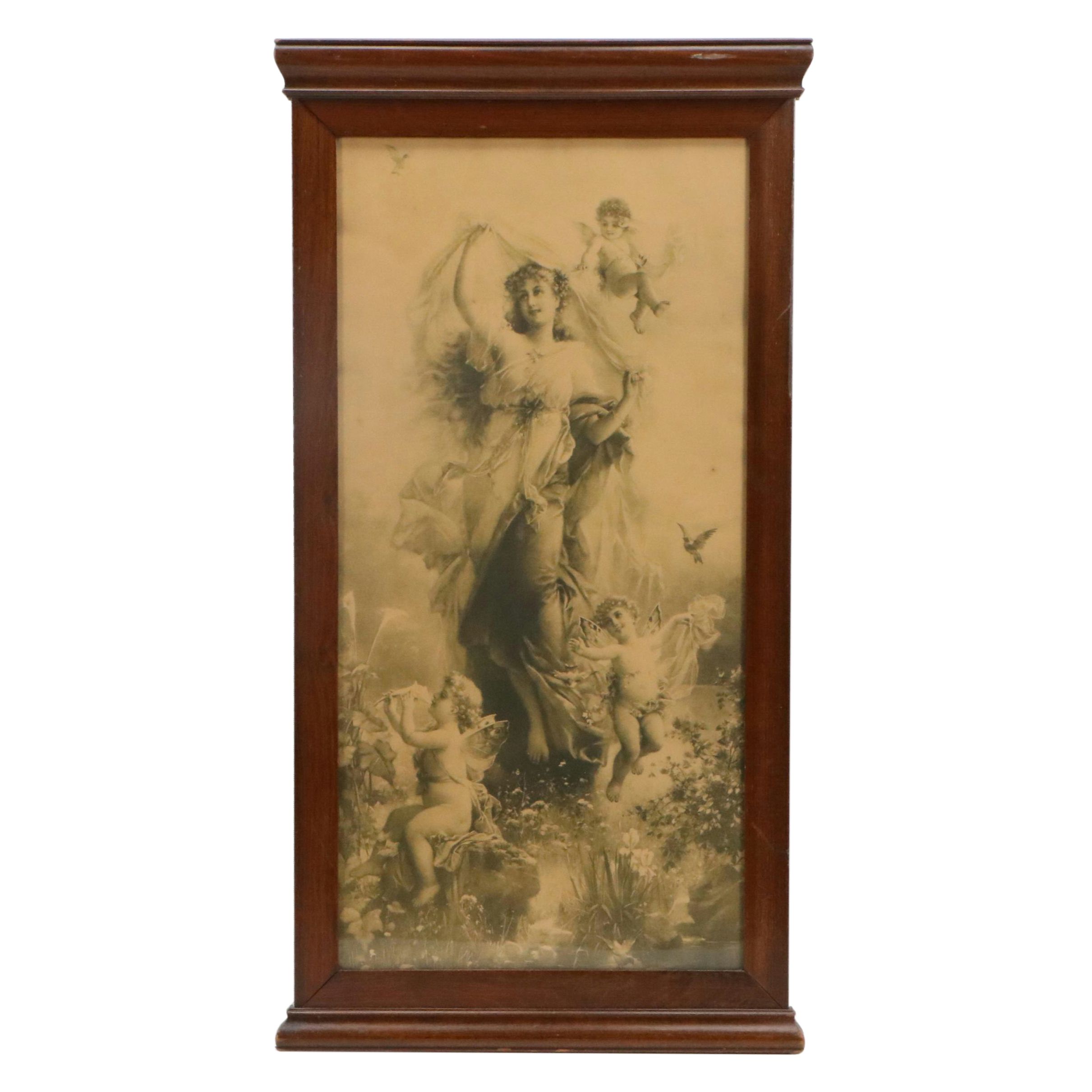 Photogravure After Hans Zatzka "Spring Fantasy," 20th Century