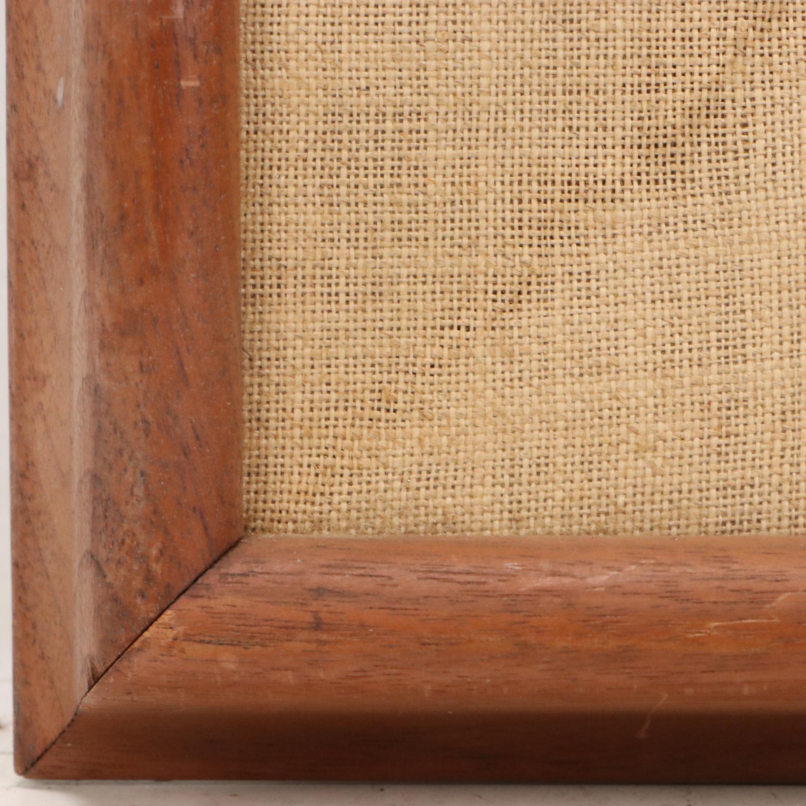 Douglas Staten Oil Painting of Abstract Landscape, 1959