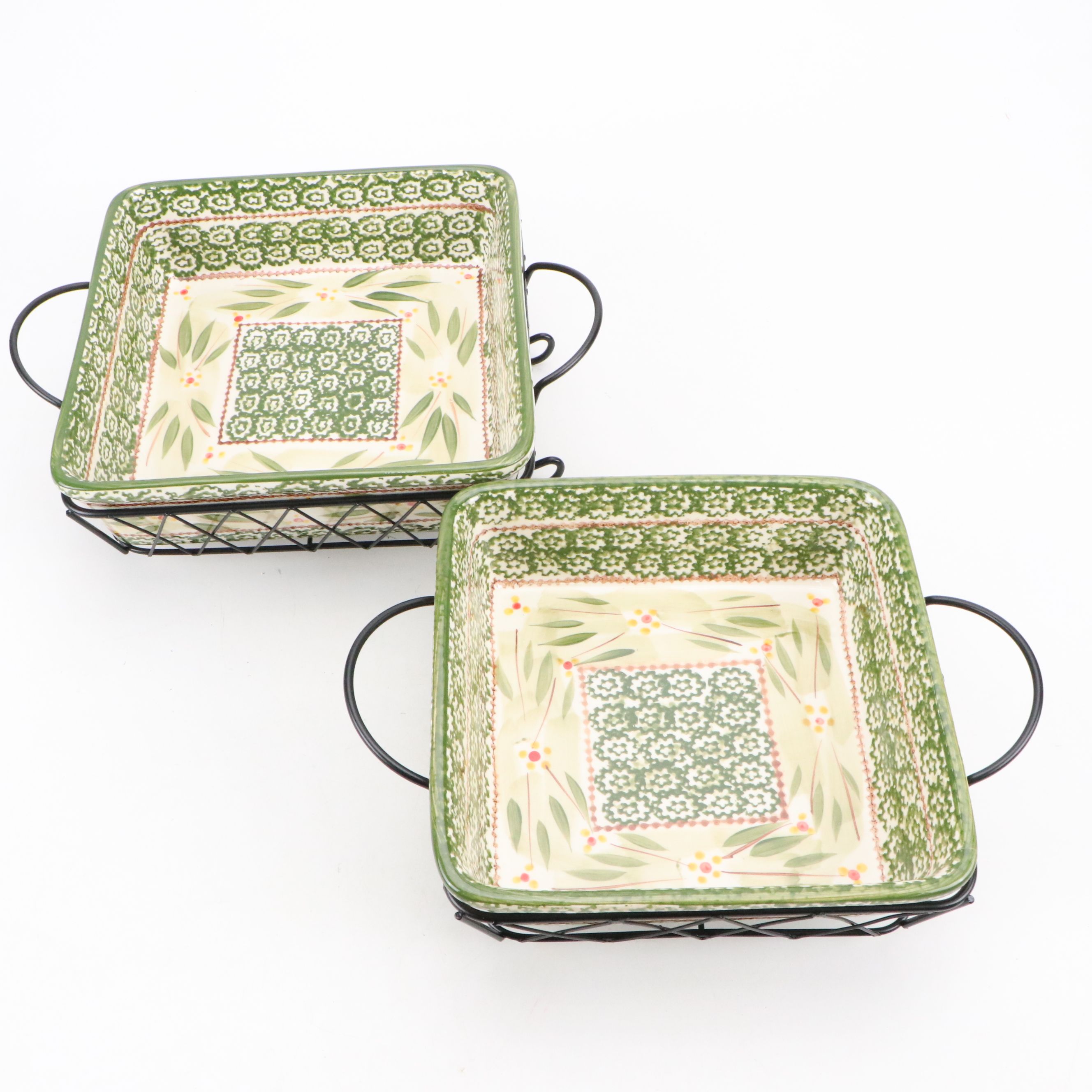 Temp-tations "Old World" and "Floral Embroidery" Ceramic Serveware