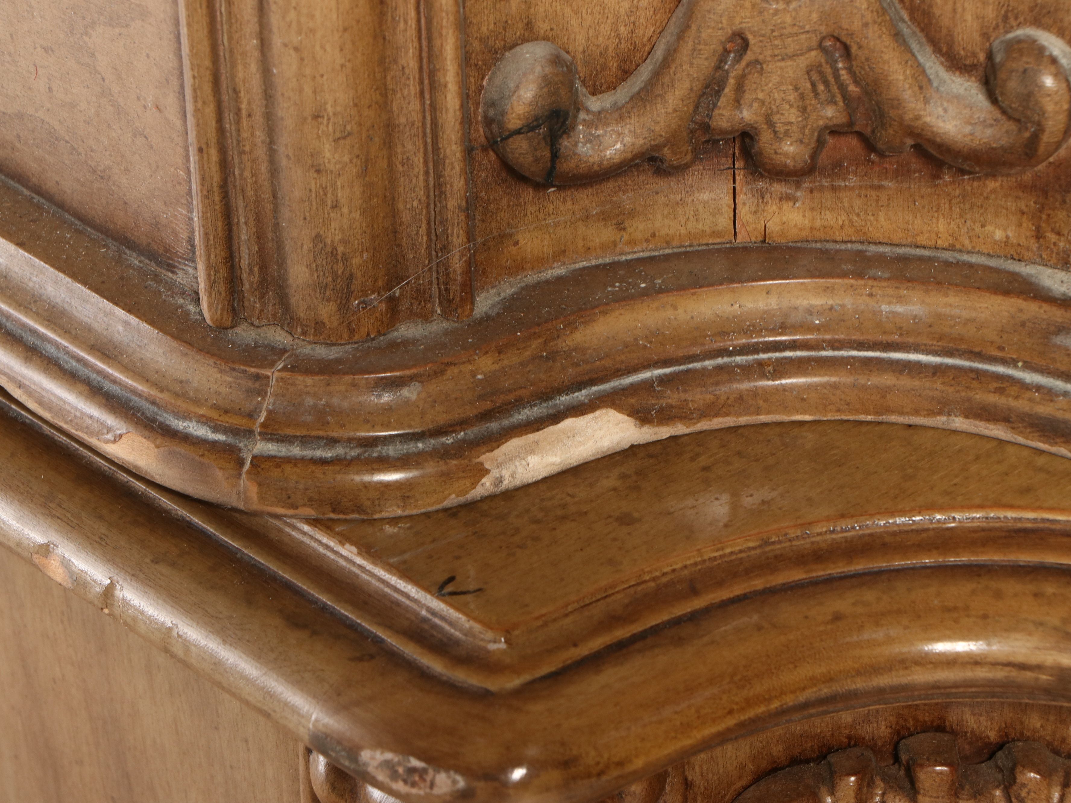 Union Furniture Baroque Style Bleached Walnut China Cabinet