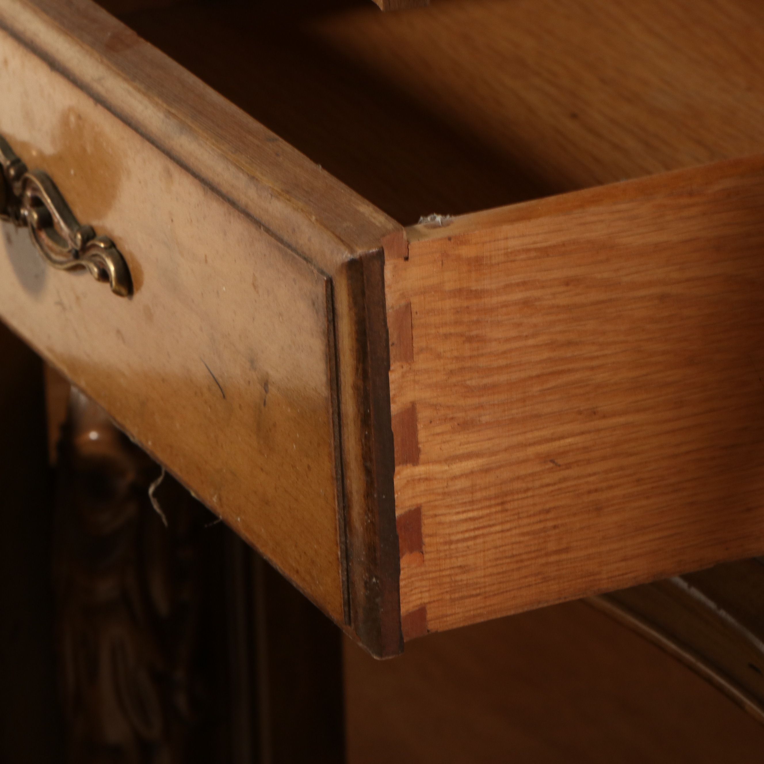 Union Furniture Baroque Style Bleached Walnut China Cabinet