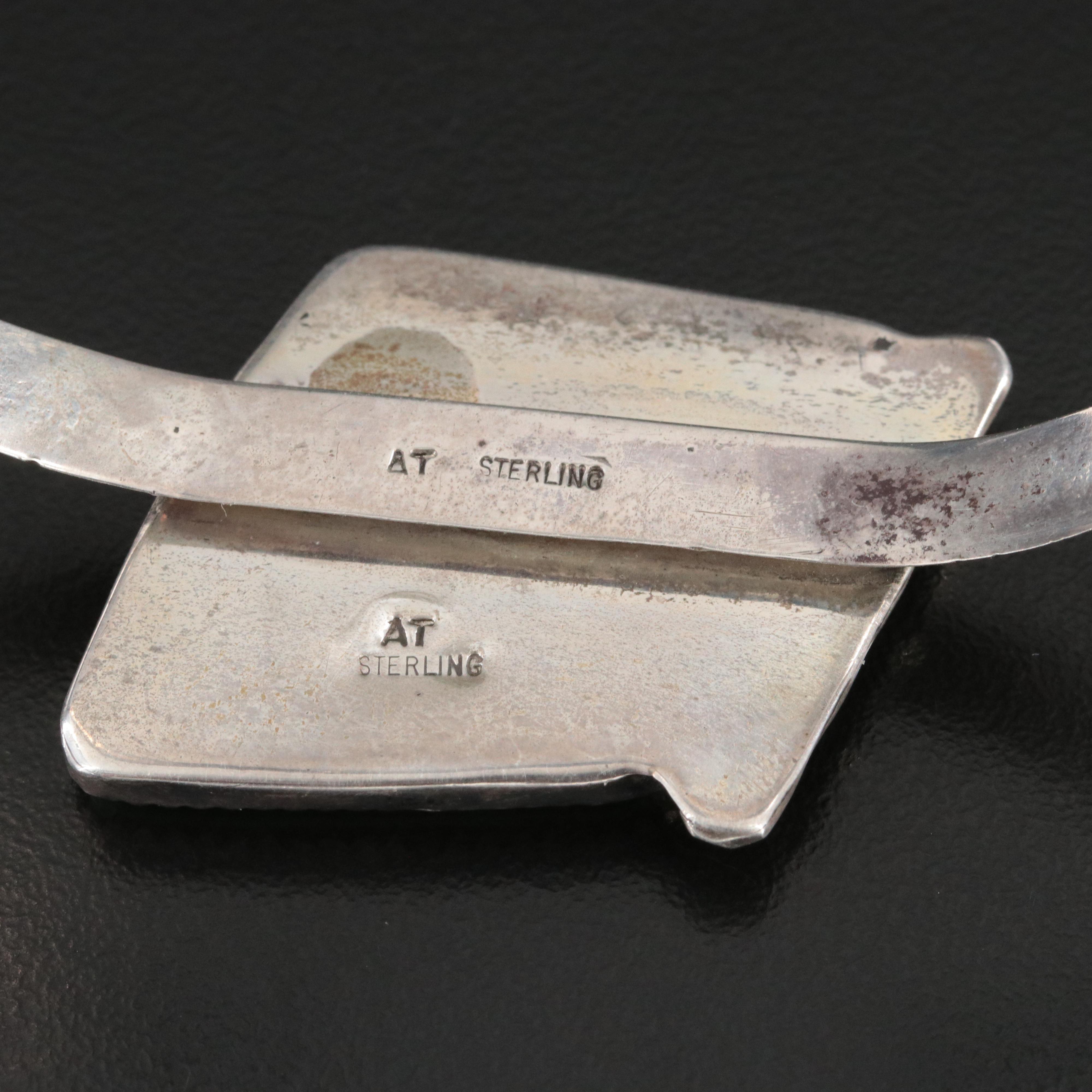 Southwestern Sterling Turquoise Cuff