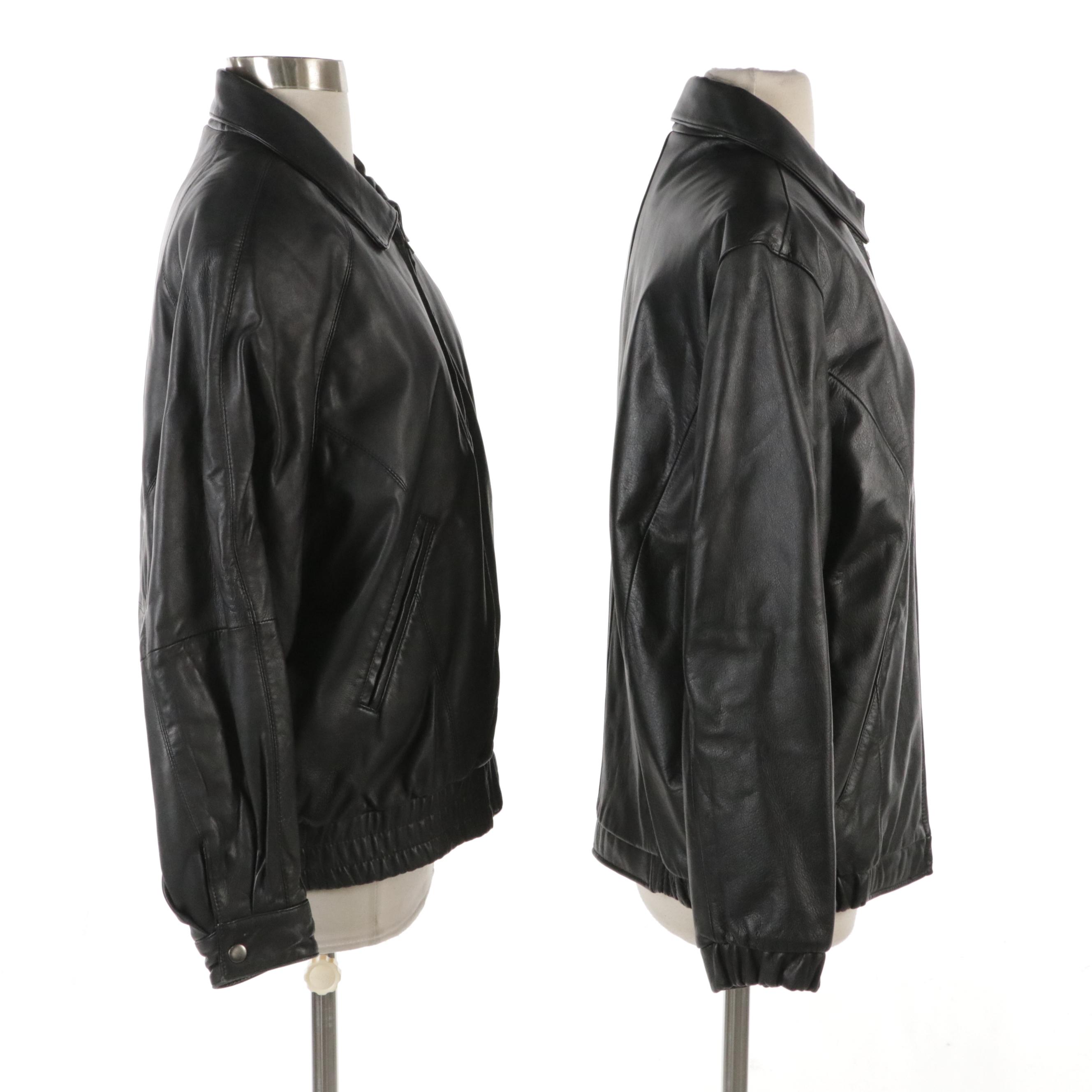 Wilsons and Preston & York Leather Bomber Jackets