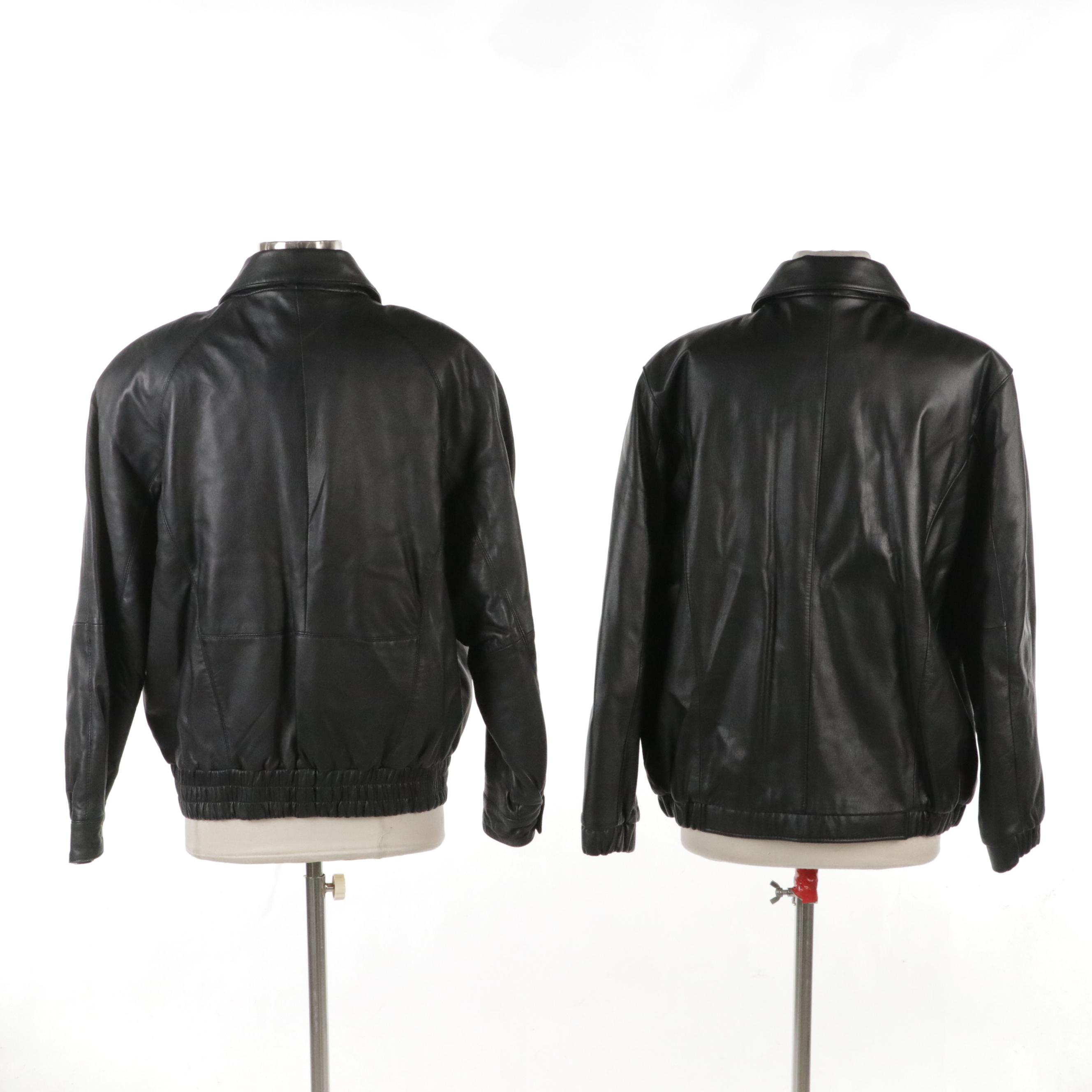 Wilsons and Preston & York Leather Bomber Jackets