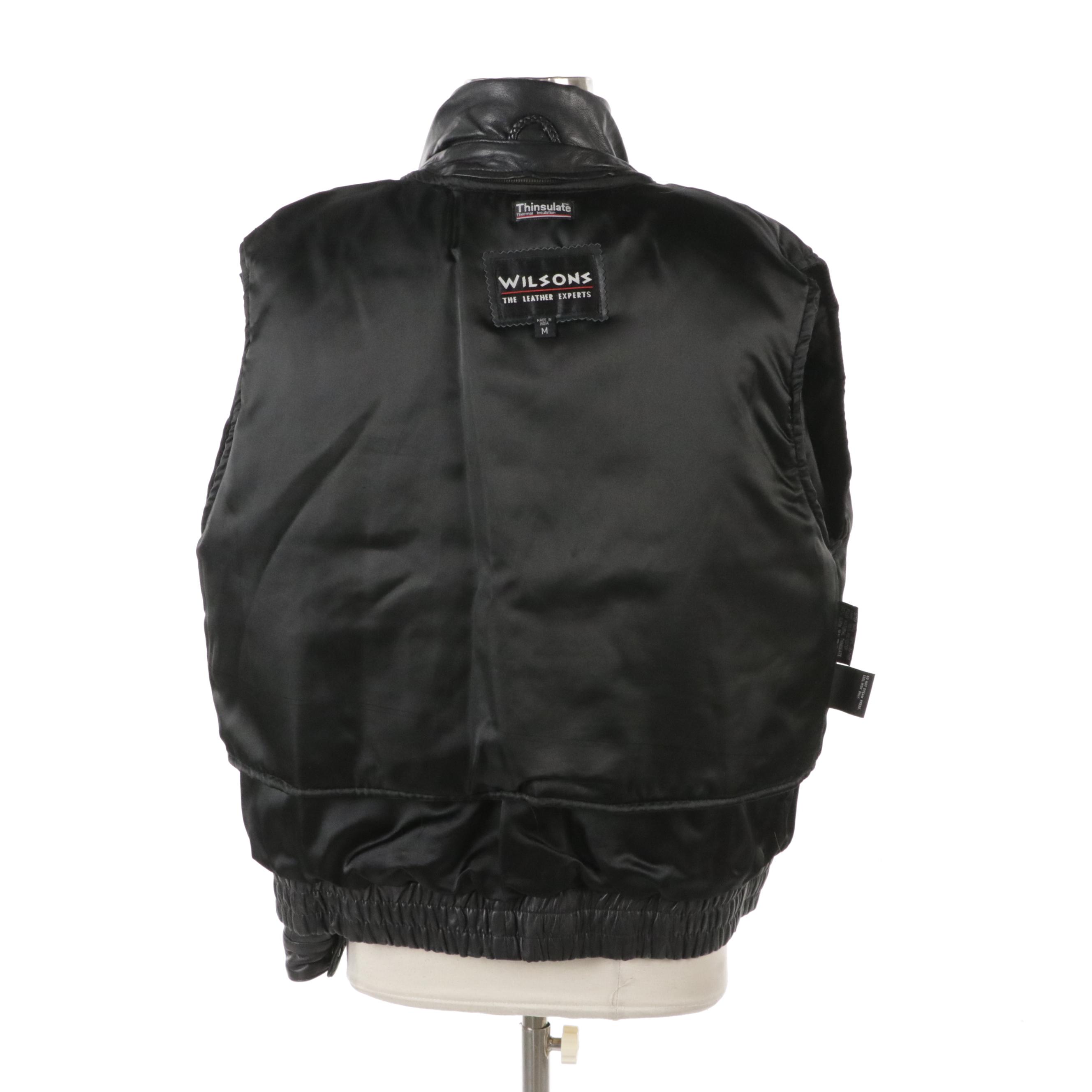 Wilsons and Preston & York Leather Bomber Jackets