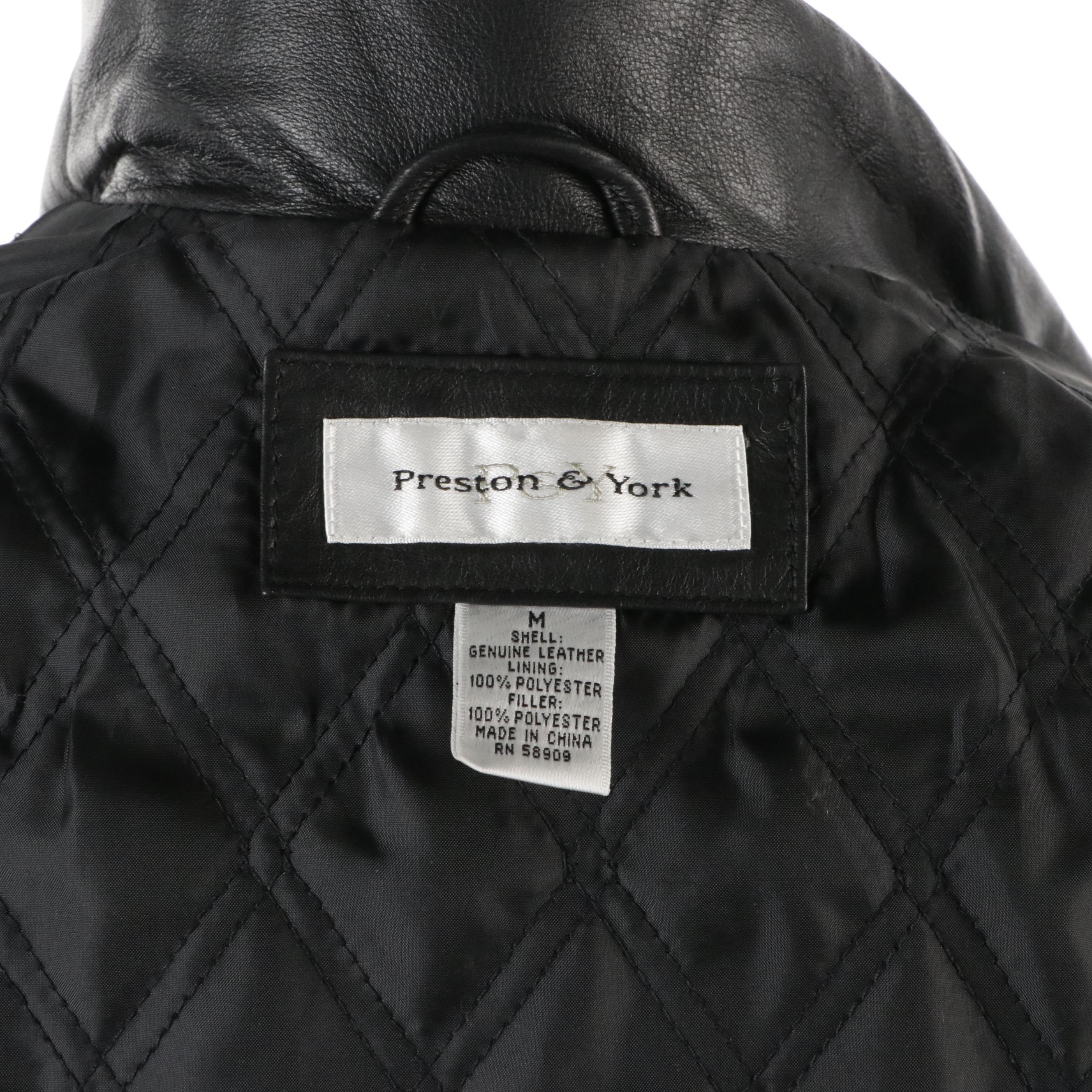 Wilsons and Preston & York Leather Bomber Jackets