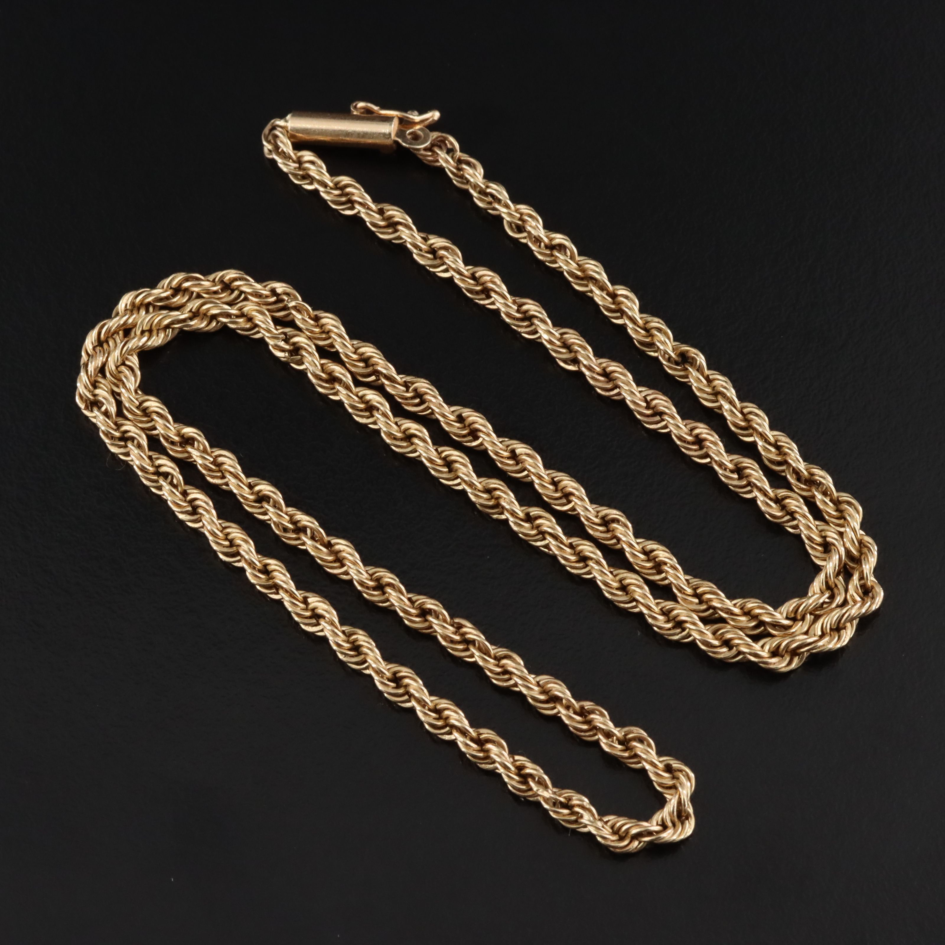 14K Braided Chain Necklace