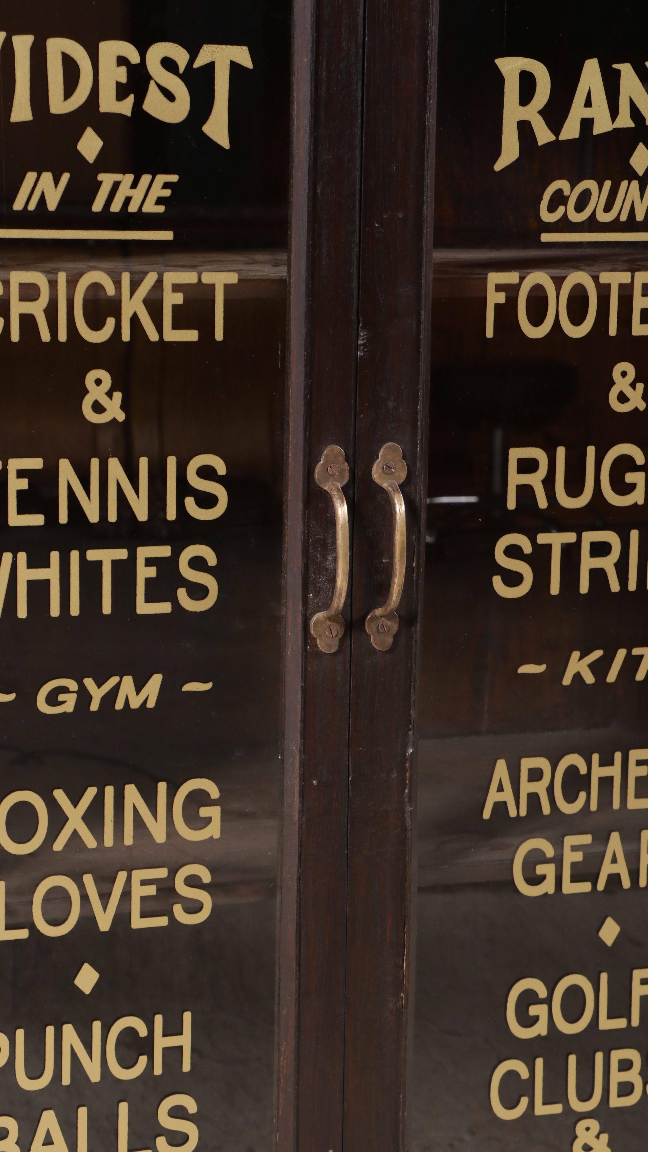 Bridds Son's Ltd. Sports Supplies Cabinet