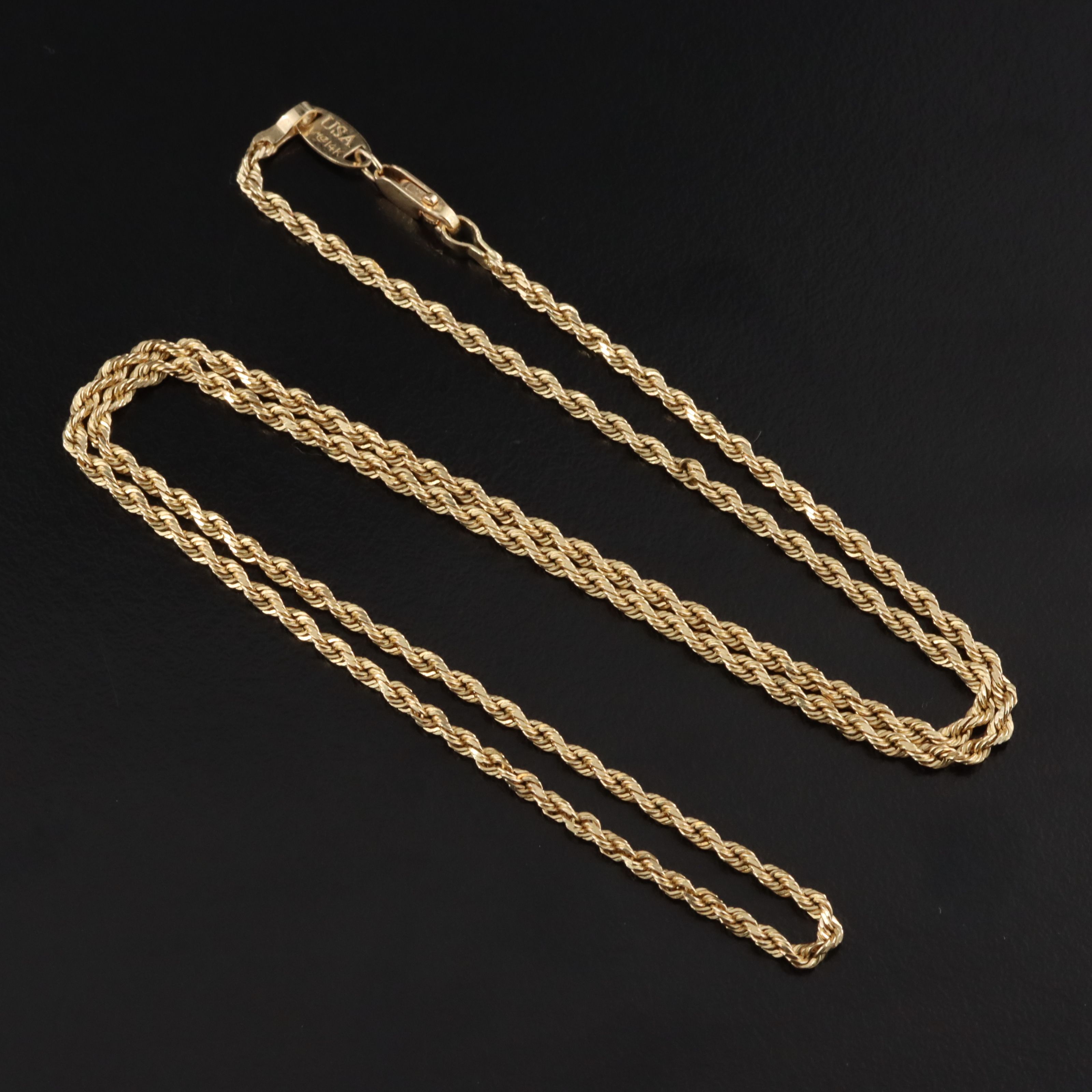 Michael Anthony 14K Braided Rope Chain Necklace