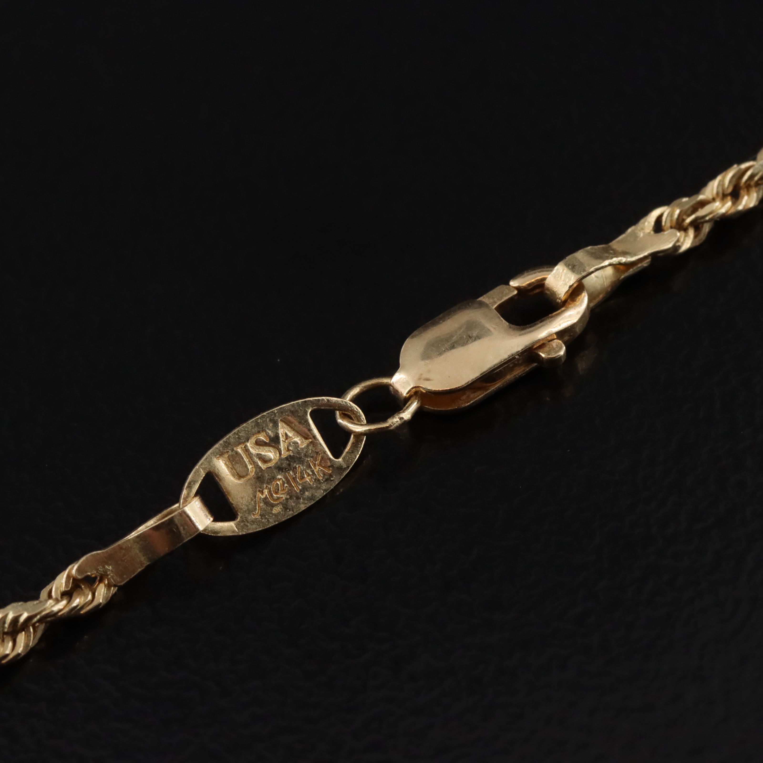 Michael Anthony 14K Braided Rope Chain Necklace