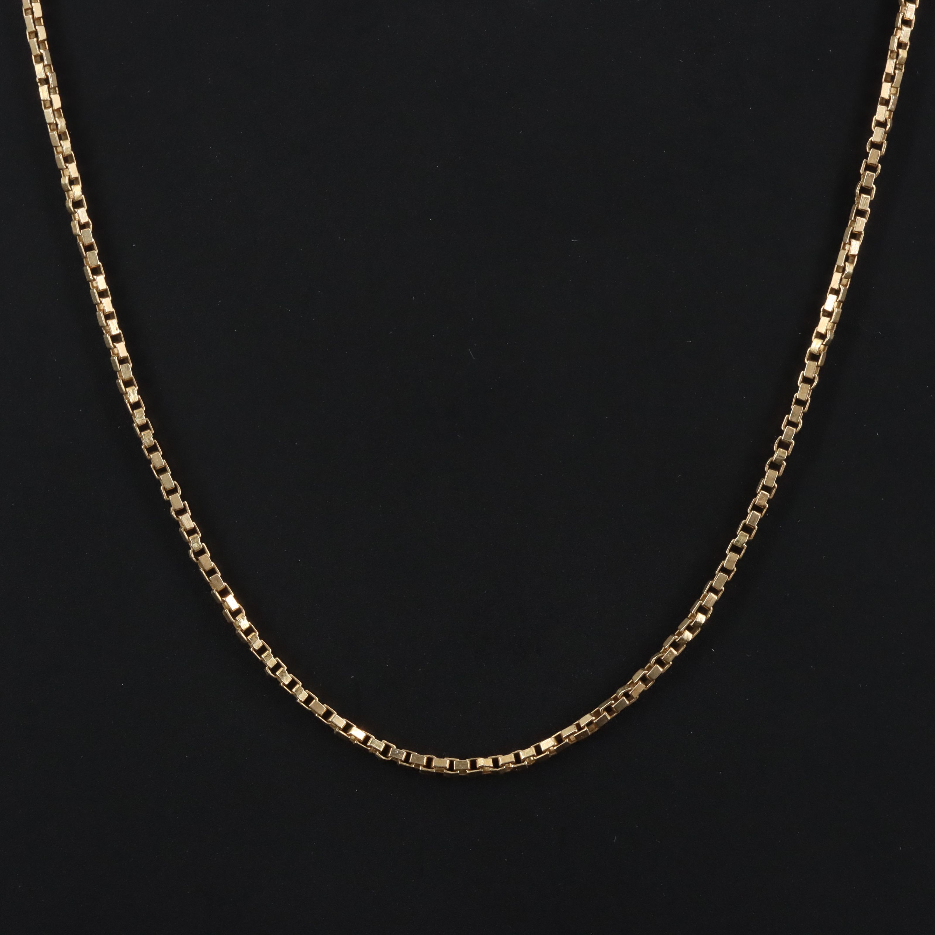 Italian 14K Box Chain Necklace